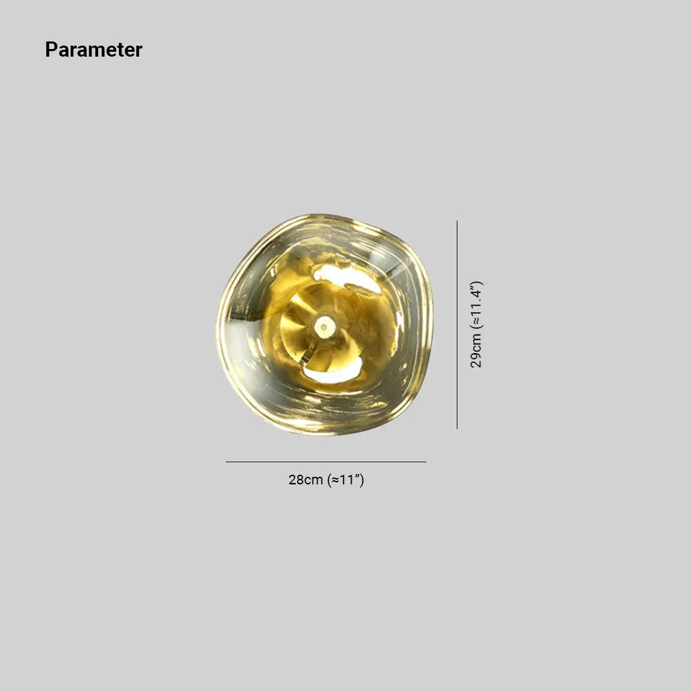 Wall Lamp PMMA Metal 12W Amber Bedroom Living Room Sculptural Warm White E27 Accent Lighting | Thomler
