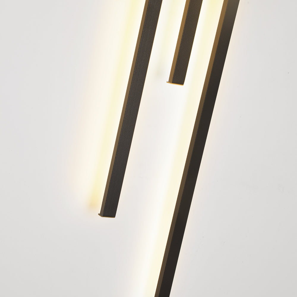 Contemporary Geometric Wall Light with Acrylic Panel – Metal Sconce for Bedroom, Living Room & Study | Thomler