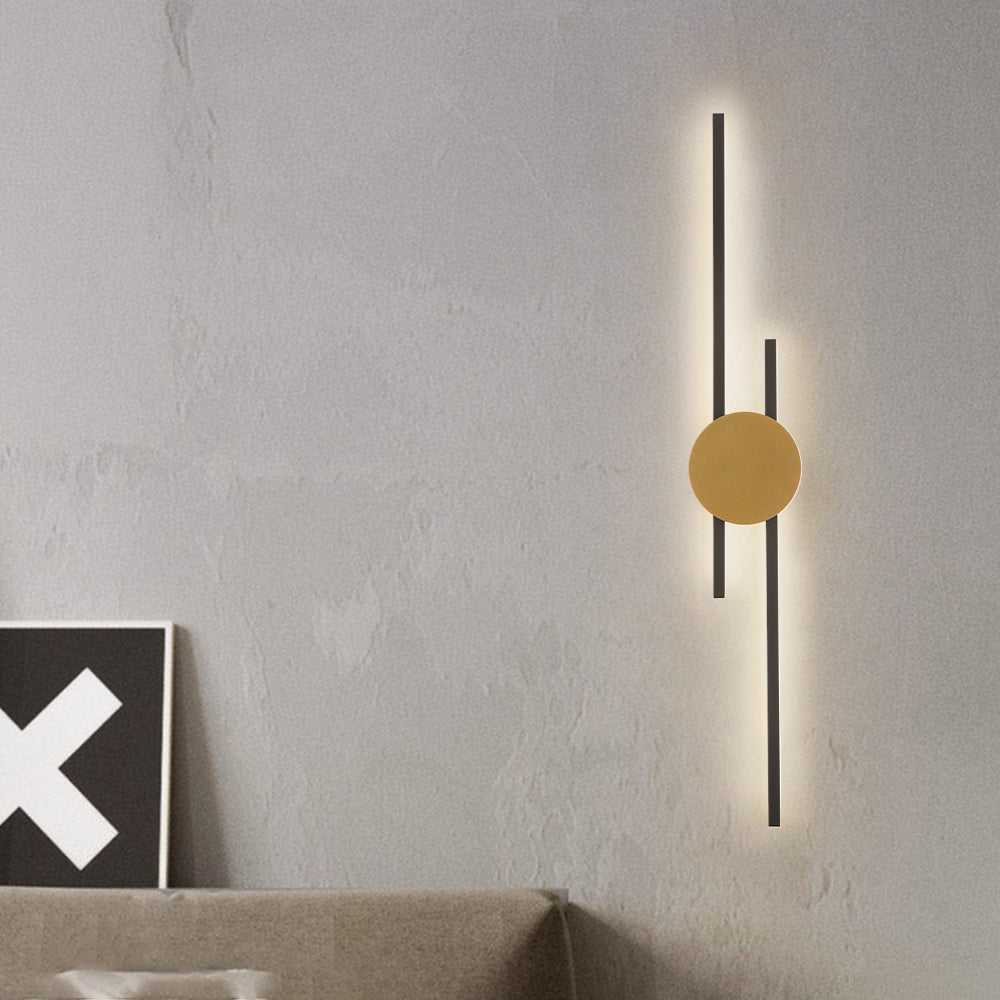 Contemporary Geometric Wall Light with Acrylic Panel – Metal Sconce for Bedroom, Living Room & Study | Thomler