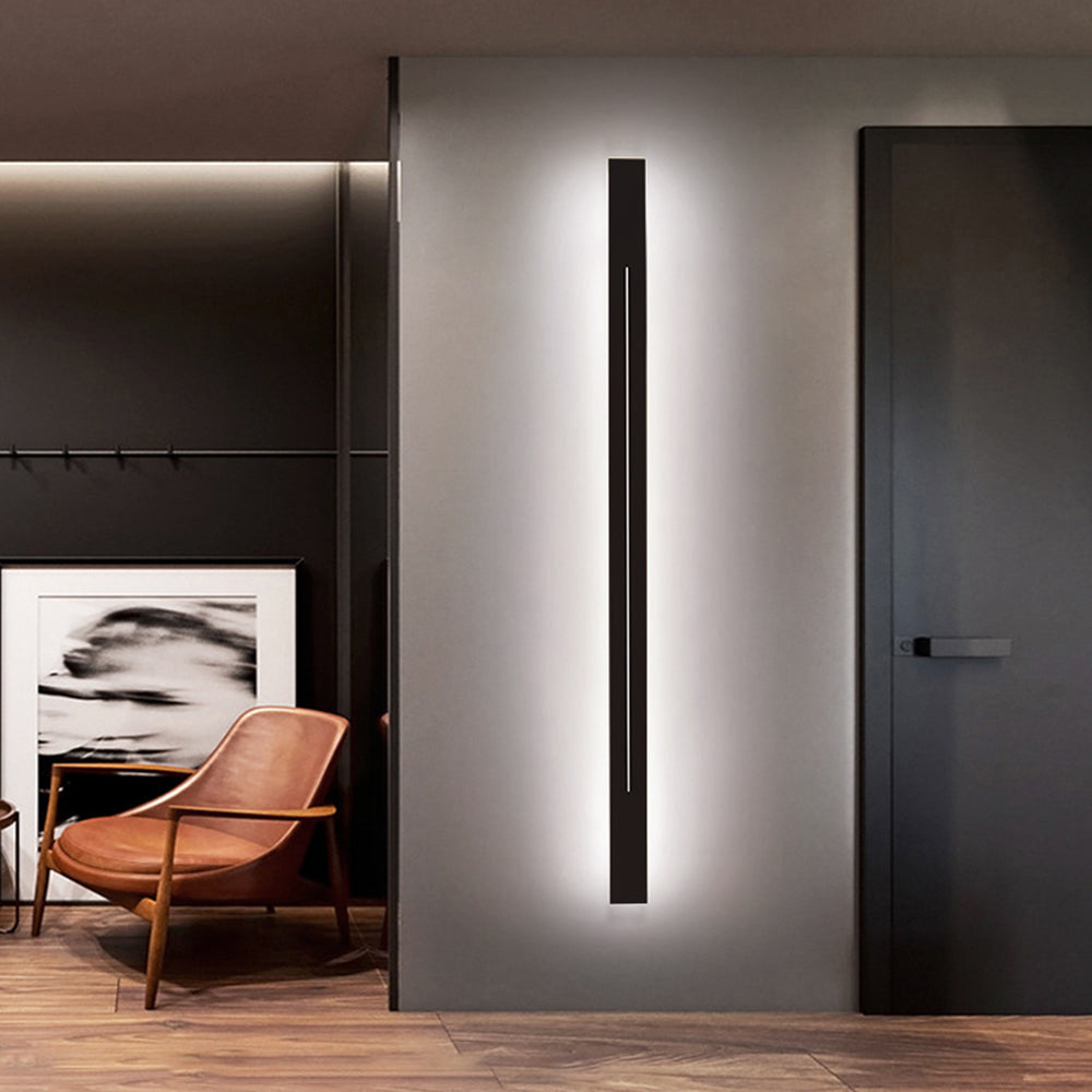 Linear Wall Sconce – LED Modern Metal Accent Light for Living Room Bedroom Hallway Entryway – Dimmable Option Available – Rectangular | Thomler
