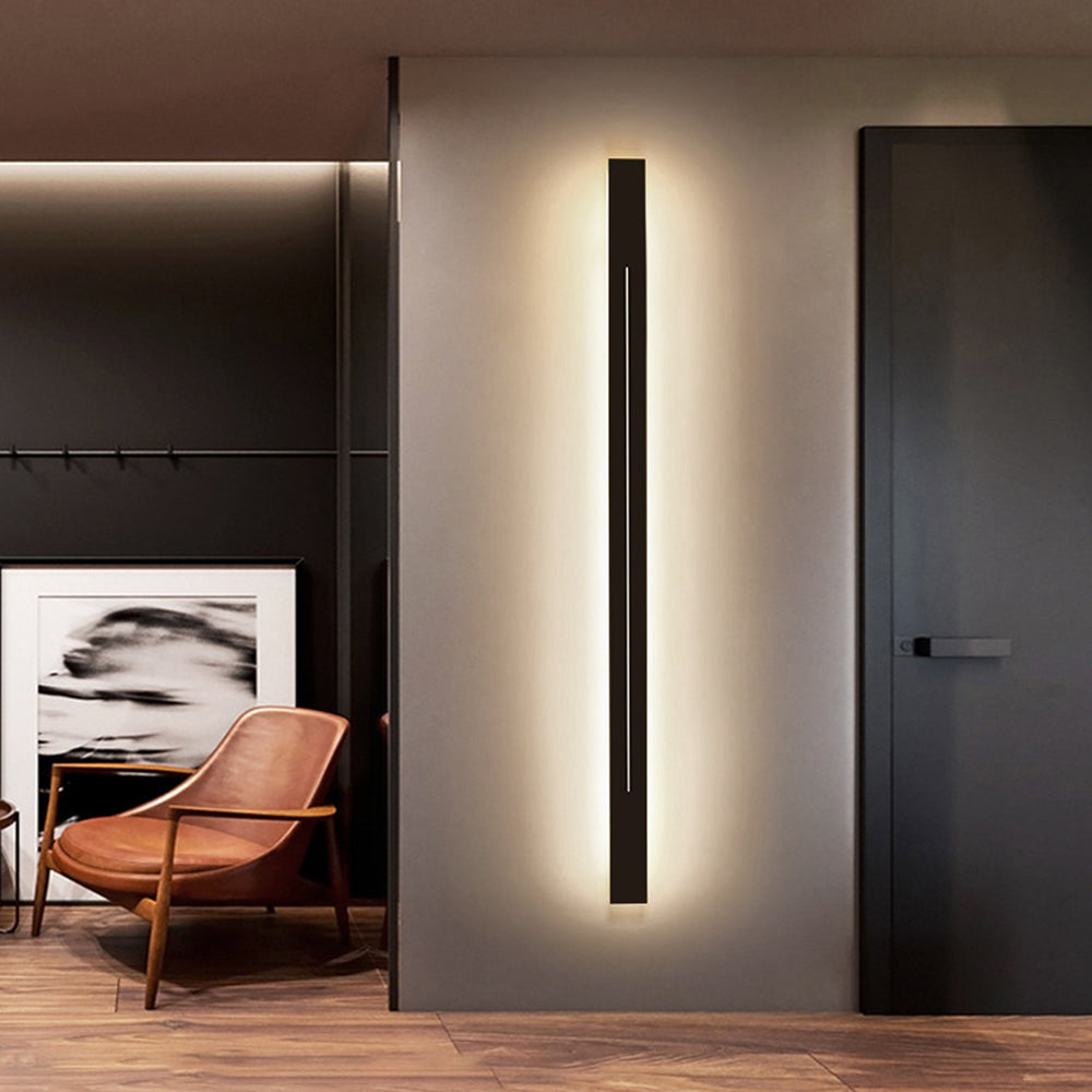 Linear Wall Sconce – LED Modern Metal Accent Light for Living Room Bedroom Hallway Entryway – Dimmable Option Available – Rectangular | Thomler