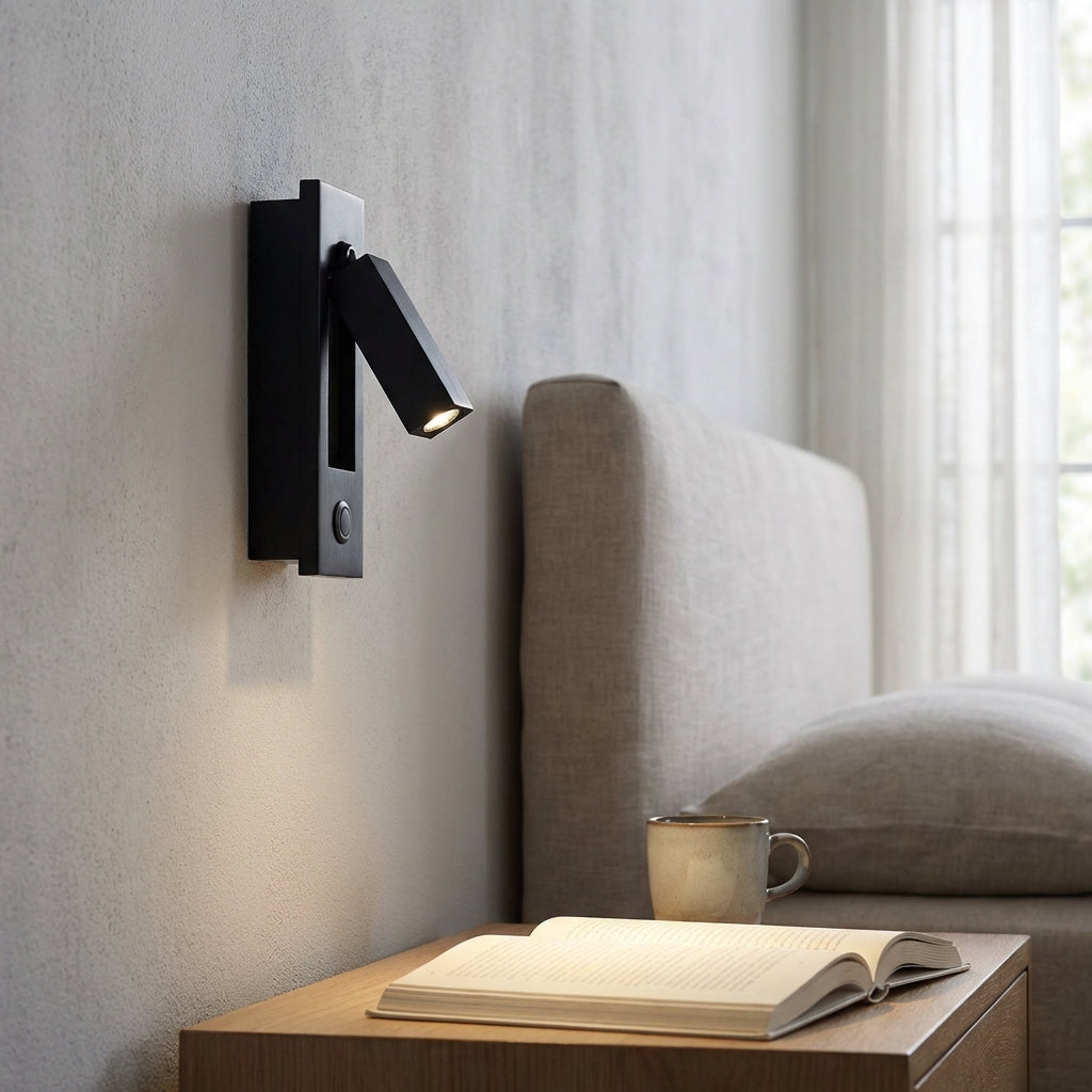 Wall Lamp Metal LED 5.0 cm Adjustable Reading Bedroom Bedside Swivel Arm Recessed Lighting | Thomler