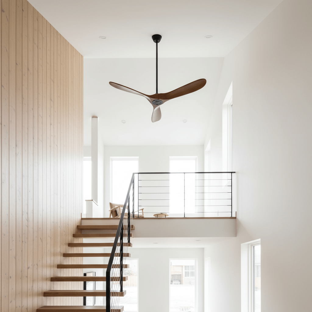 Breeze 42 in 52 in Ceiling Fan DC Motor Wooden Blades Indoor Living Room Bedroom Air Circulation | Thomler