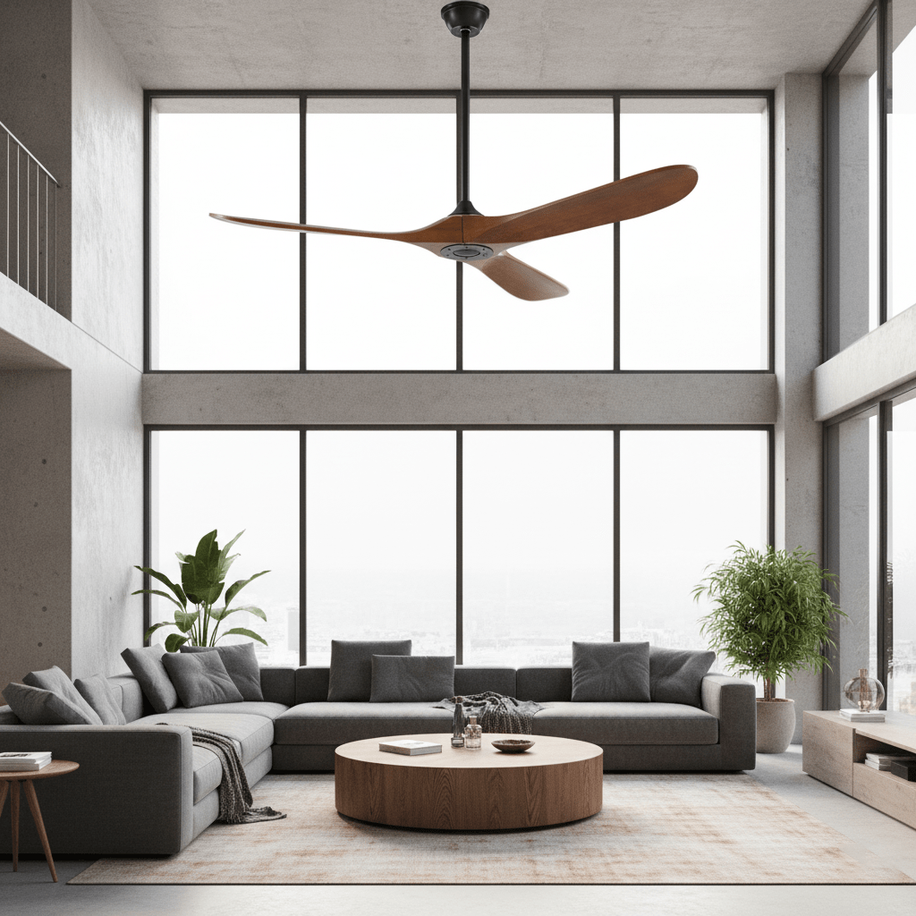 Breeze 42 in 52 in Ceiling Fan DC Motor Wooden Blades Indoor Living Room Bedroom Air Circulation | Thomler