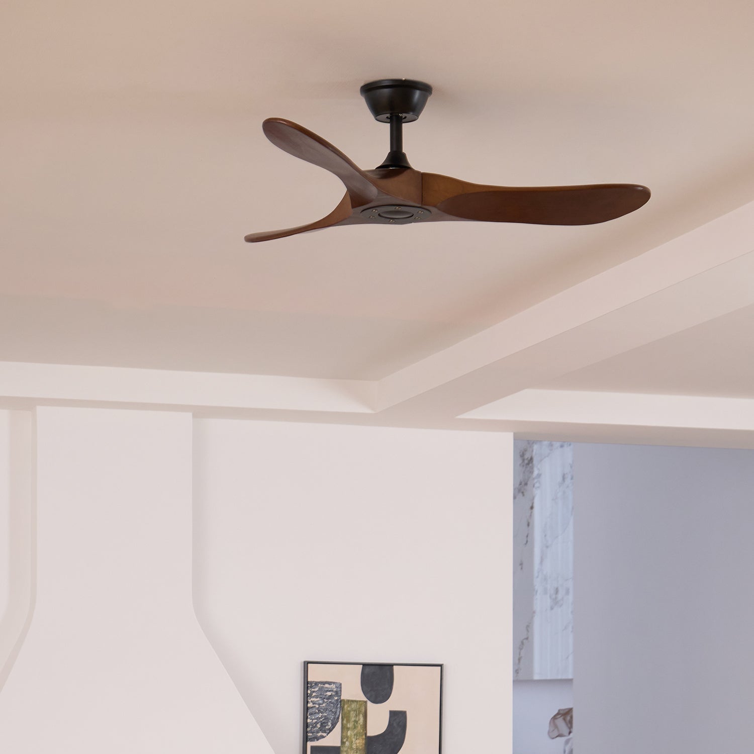 Wooden Blade Ceiling Fan with Remote 42-52 Inch 6-Speed Reversible Indoor Cooling Fan Vintage Farmhouse Style for Bedroom Living Room | Thomler