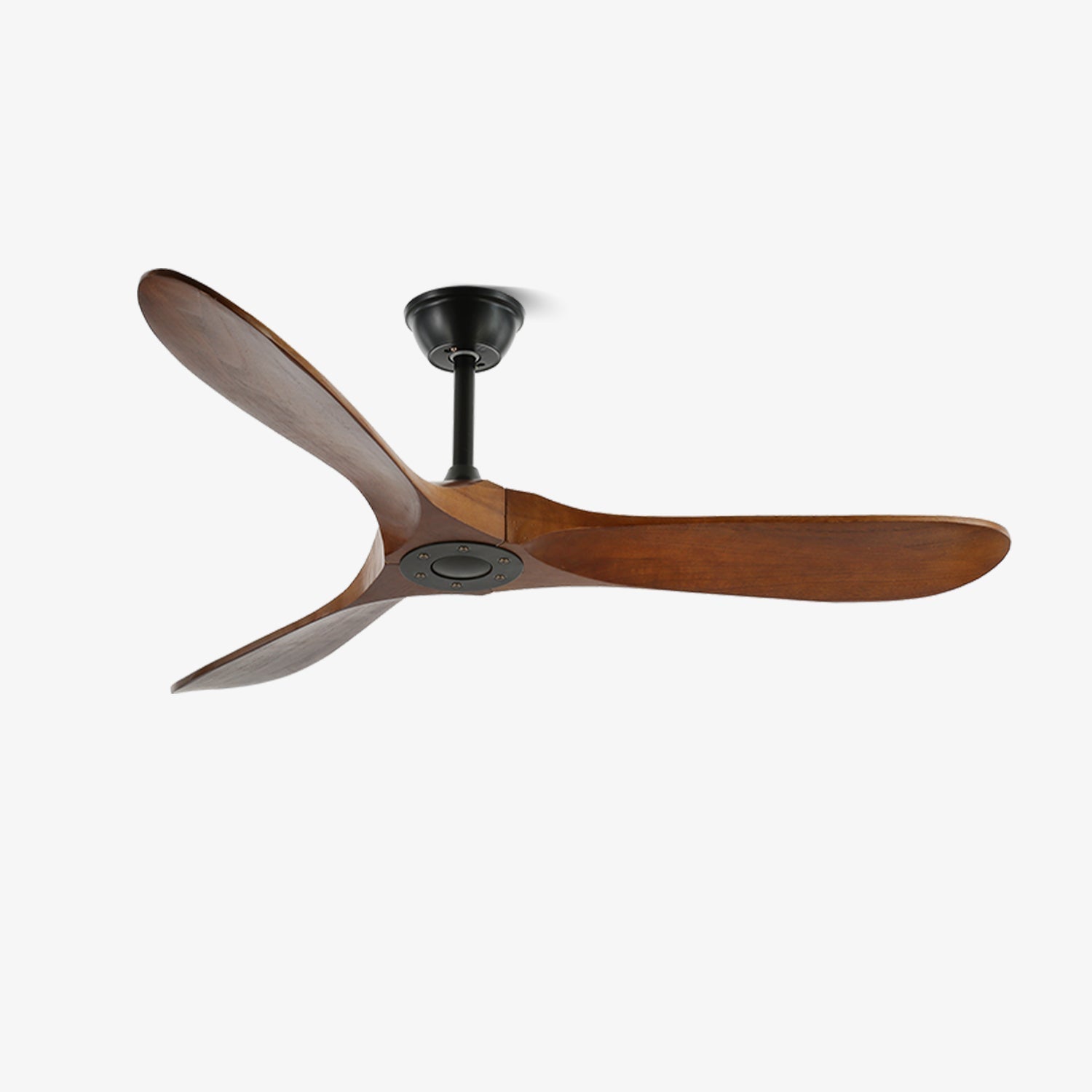 Ceiling Fan Wood 6 Speed Walnut Quiet Living Room Bedroom Remote Controlled Air Circulation Ceiling Mounted | Thomler