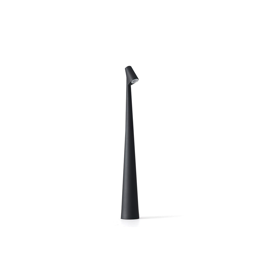 Table Lamp Metal 17.7 in LED Rechargeable White Black Red Orange Desk Lighting | Thomler