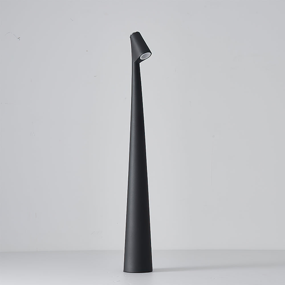 Table Lamp Metal 17.7 in LED Rechargeable White Black Red Orange Desk Lighting | Thomler