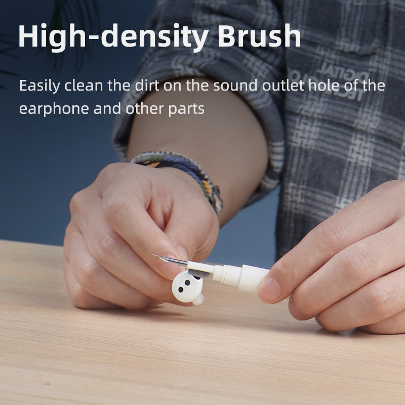 Wireless Earbuds Cleaning Tool 3-in-1 Pen with Brush, Sponge & Metal Tip for AirPods, Galaxy Buds & Charging Cases | Thomler