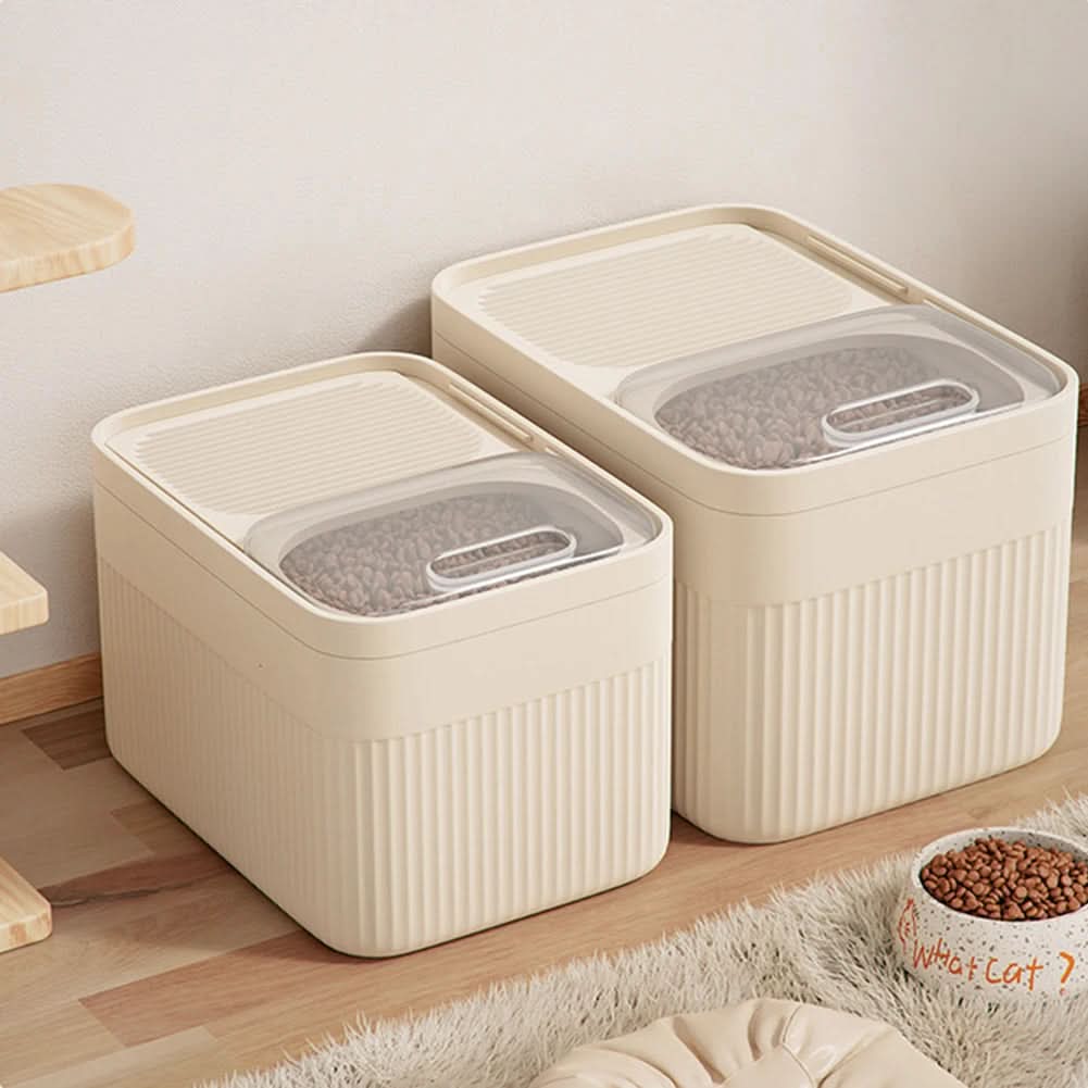 Pet Food Storage Bin with Locking Lid – Moisture-Proof Dry Kibble Keeper for Dogs & Cats – BPA-Free Airtight Container for Treats | Thomler