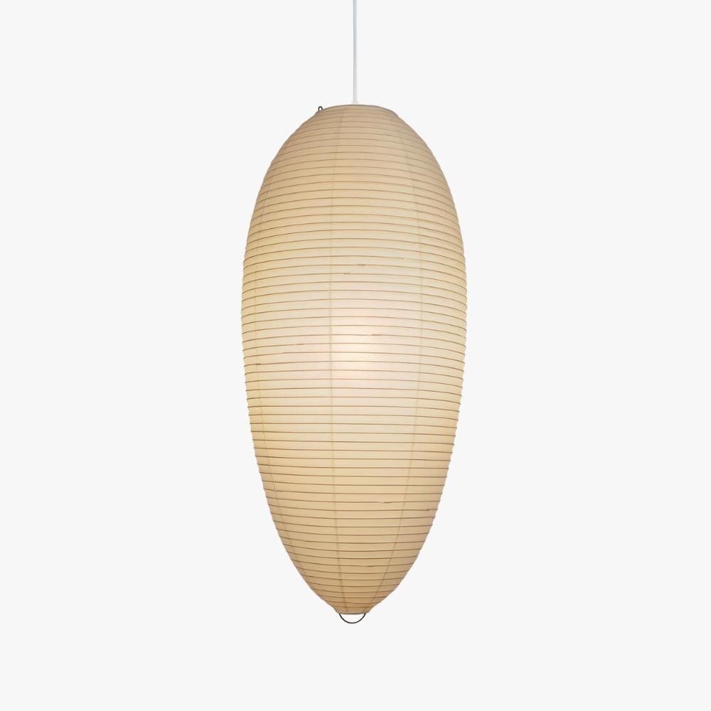 Pendant Light Paper Shade 11.4 in x 19.7 in Indoor Living Room Dining Room Warm Glow Decorative Lamp | Thomler