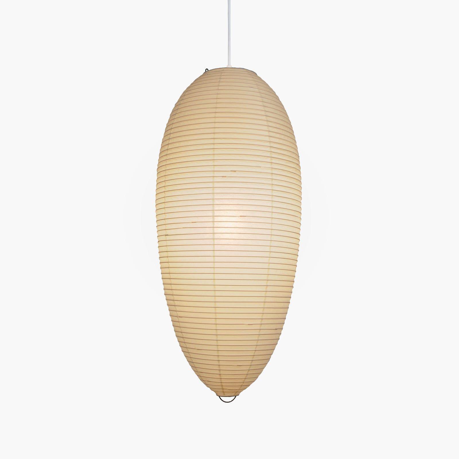 Pendant Light Paper Shade 11.4 in x 19.7 in Indoor Living Room Dining Room Warm Glow Decorative Lamp | Thomler