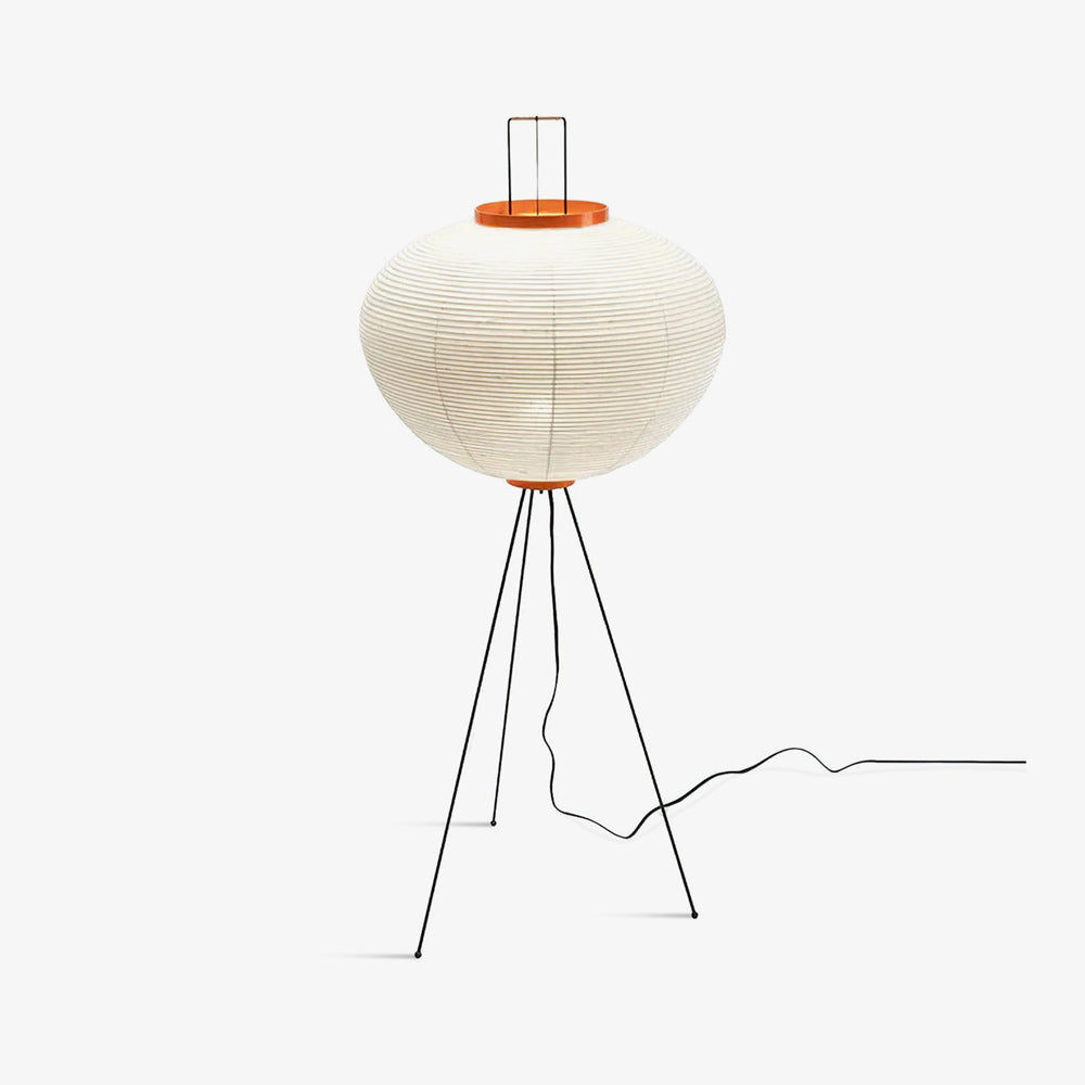 Akari Floor Lamp 47 in Mulberry Paper White Indoor Ambient Lighting Decorative Sculpture | Thomler