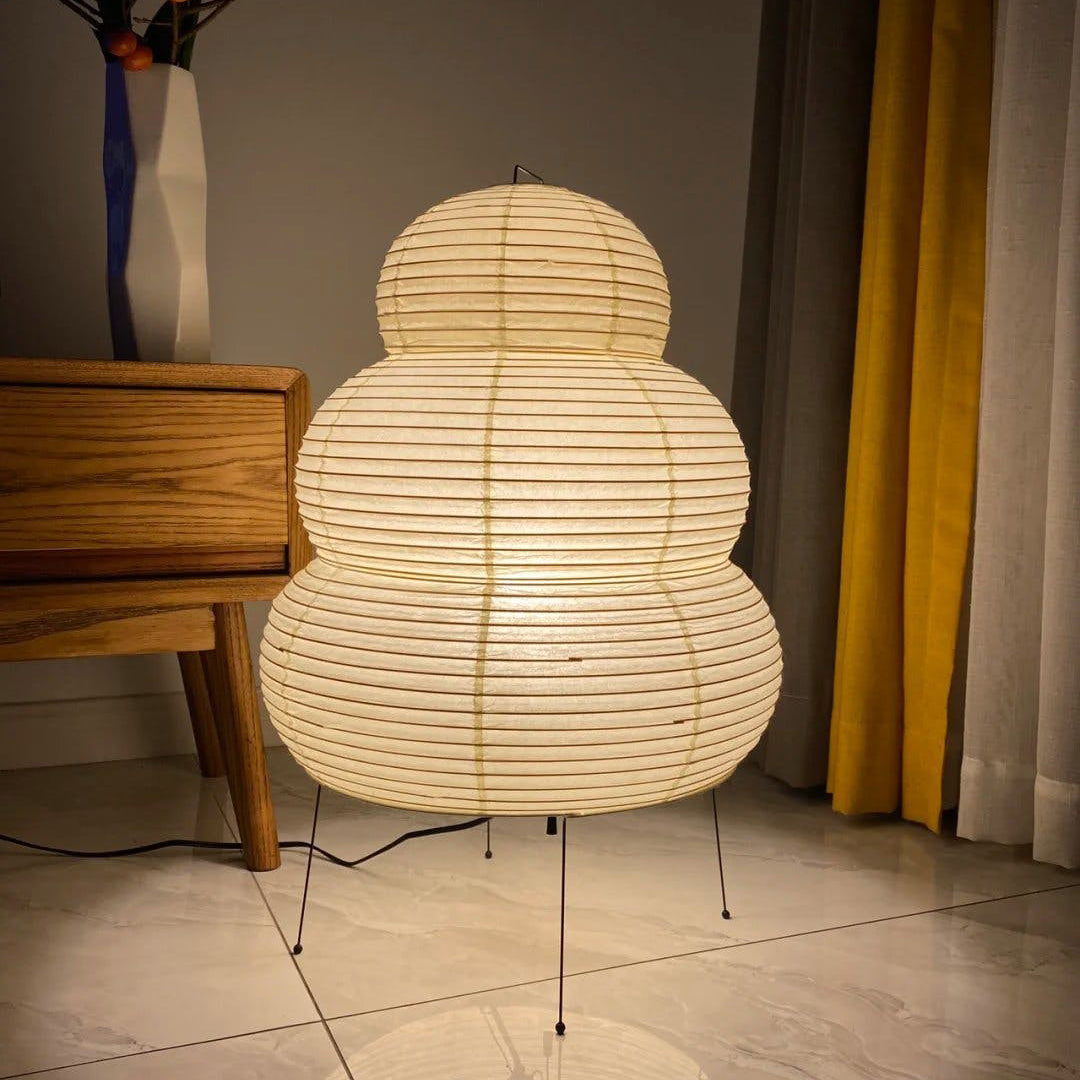 Table Lamp Mulberry Paper 16.9 in Indoor Soft Light White Decorative LED E26 E27 | Thomler