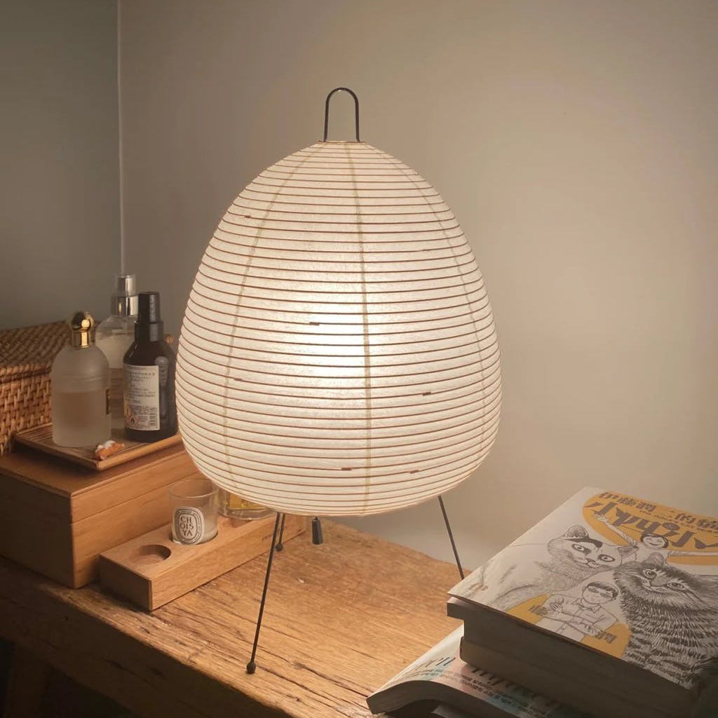 Table Lamp Mulberry Paper 16.9 in Indoor Soft Light White Decorative LED E26 E27 | Thomler