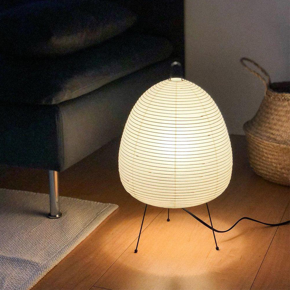 Table Lamp Mulberry Paper 16.9 in Indoor Soft Light White Decorative LED E26 E27 | Thomler