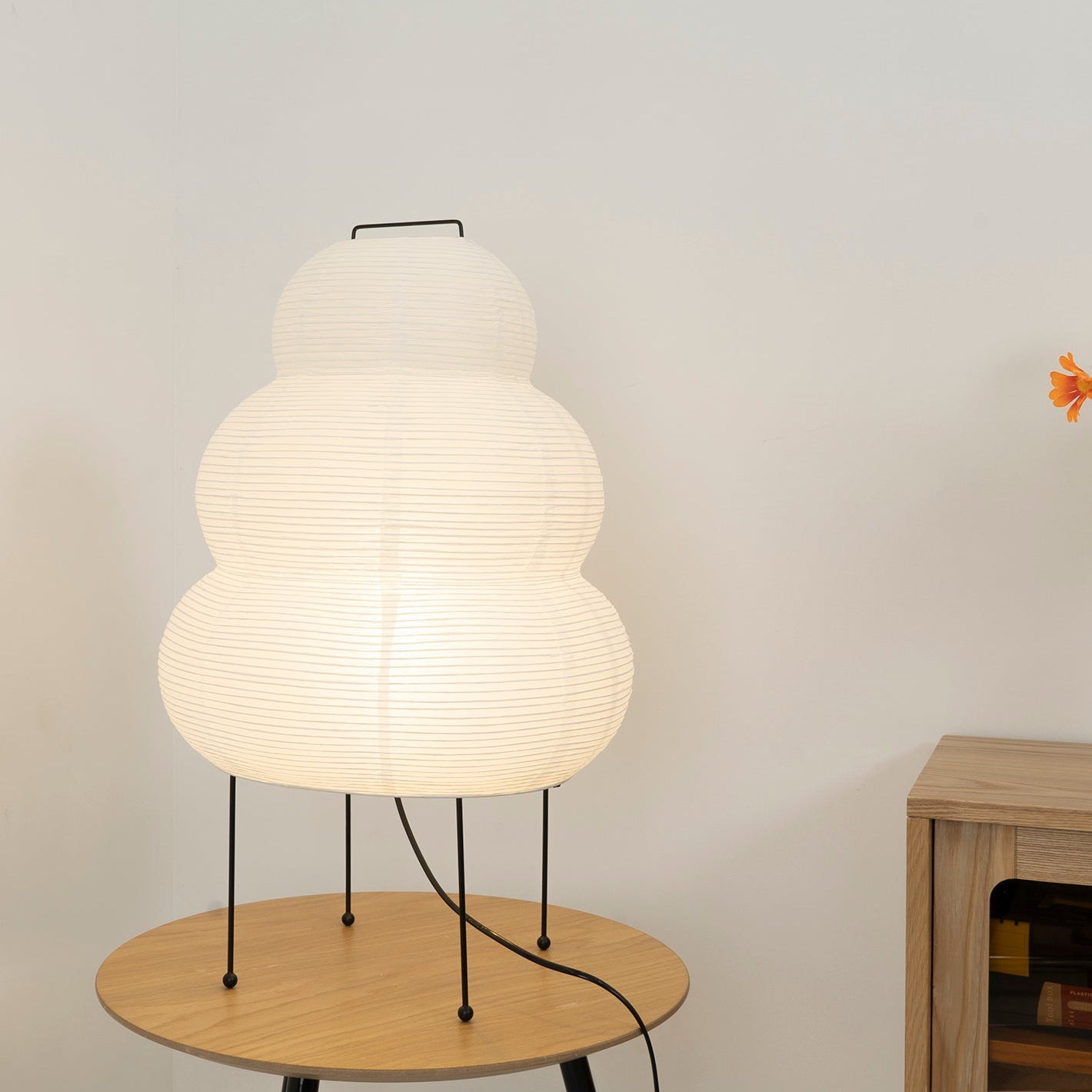 Table Lamp Mulberry Paper 16.9 in Indoor Soft Light White Decorative LED E26 E27 | Thomler