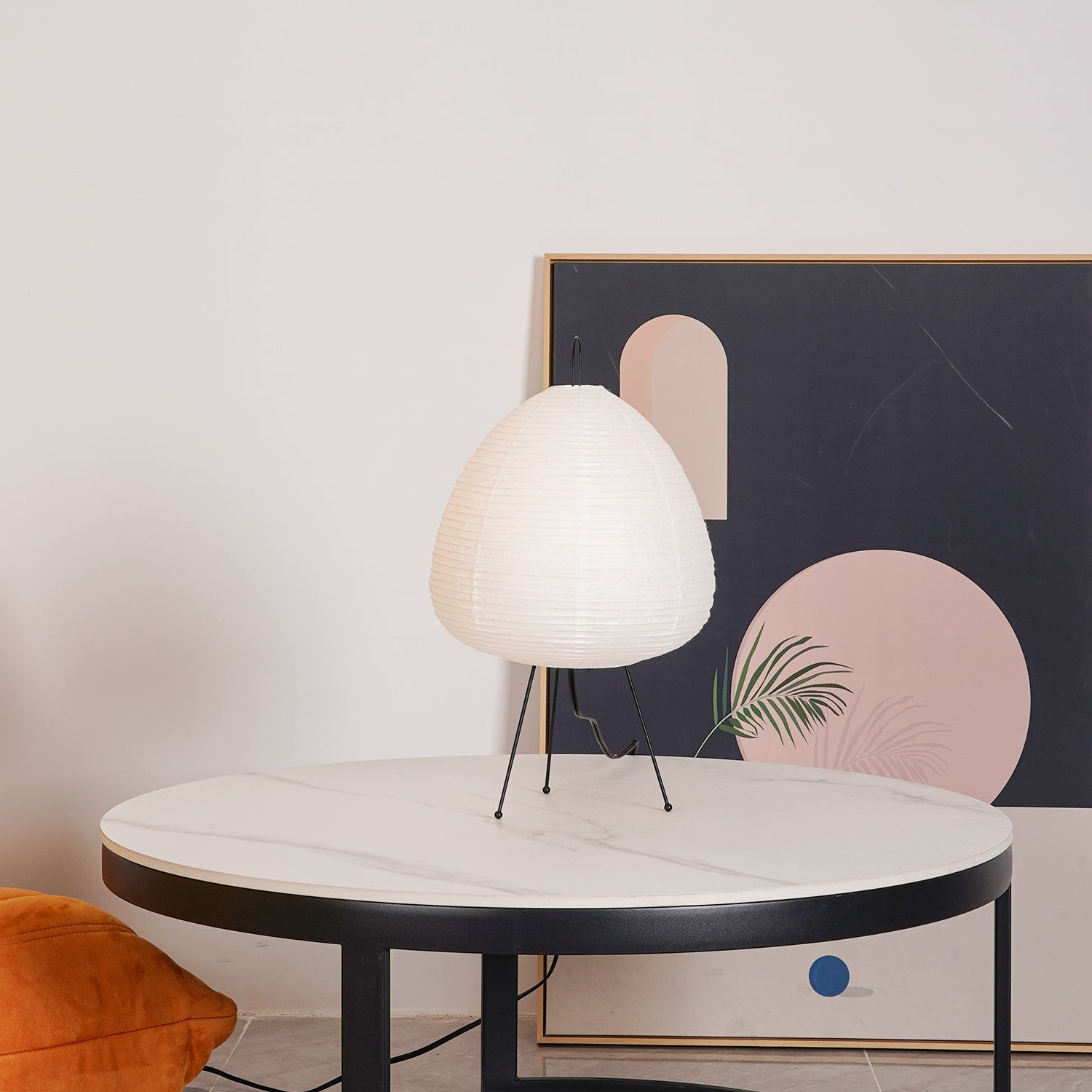 Table Lamp Mulberry Paper 16.9 in Indoor Soft Light White Decorative LED E26 E27 | Thomler