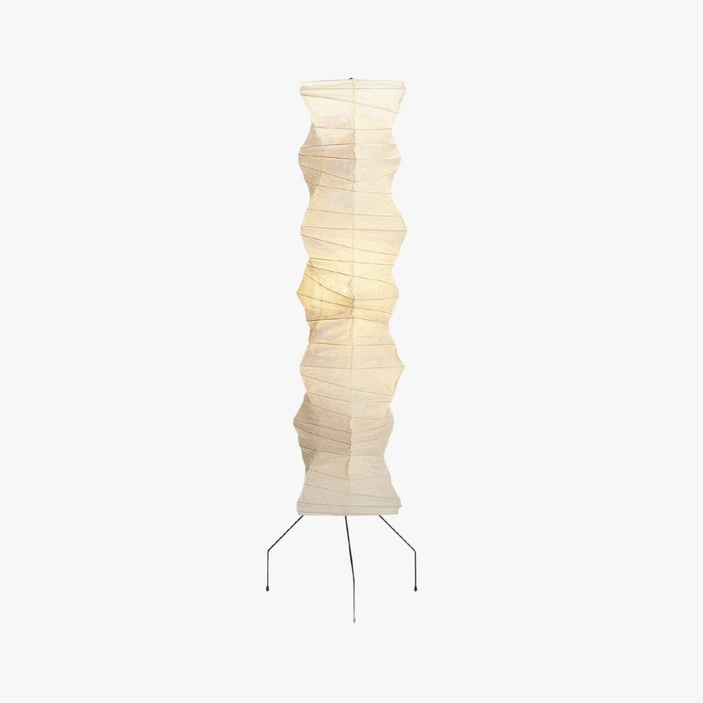 Floor Lamp Rice Paper Shade 72.8 in White Living Room Bedroom Ambient Lighting Japanese Style Tall Light | Thomler
