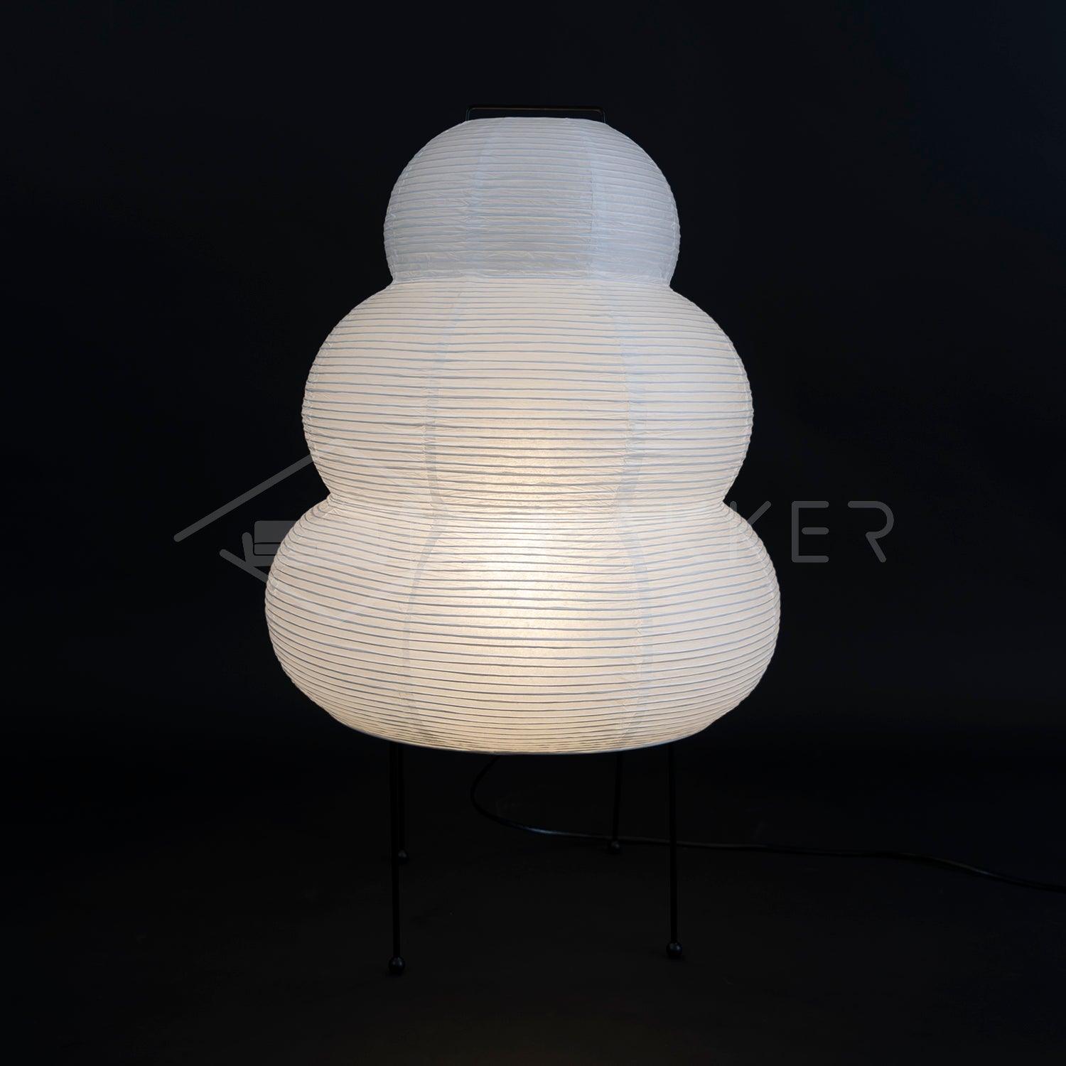 Table Lamp Rice Paper 16.9 in Indoor LED Bedroom Desk Nightstand Light | Thomler