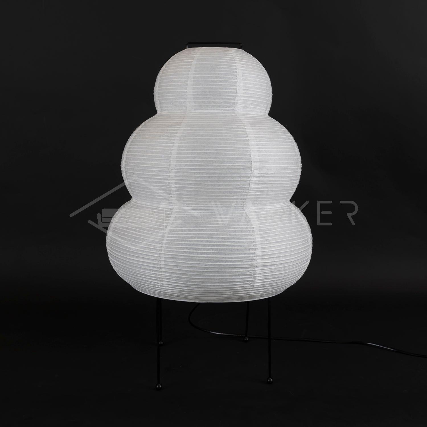 Table Lamp Rice Paper 16.9 in Indoor LED Bedroom Desk Nightstand Light | Thomler