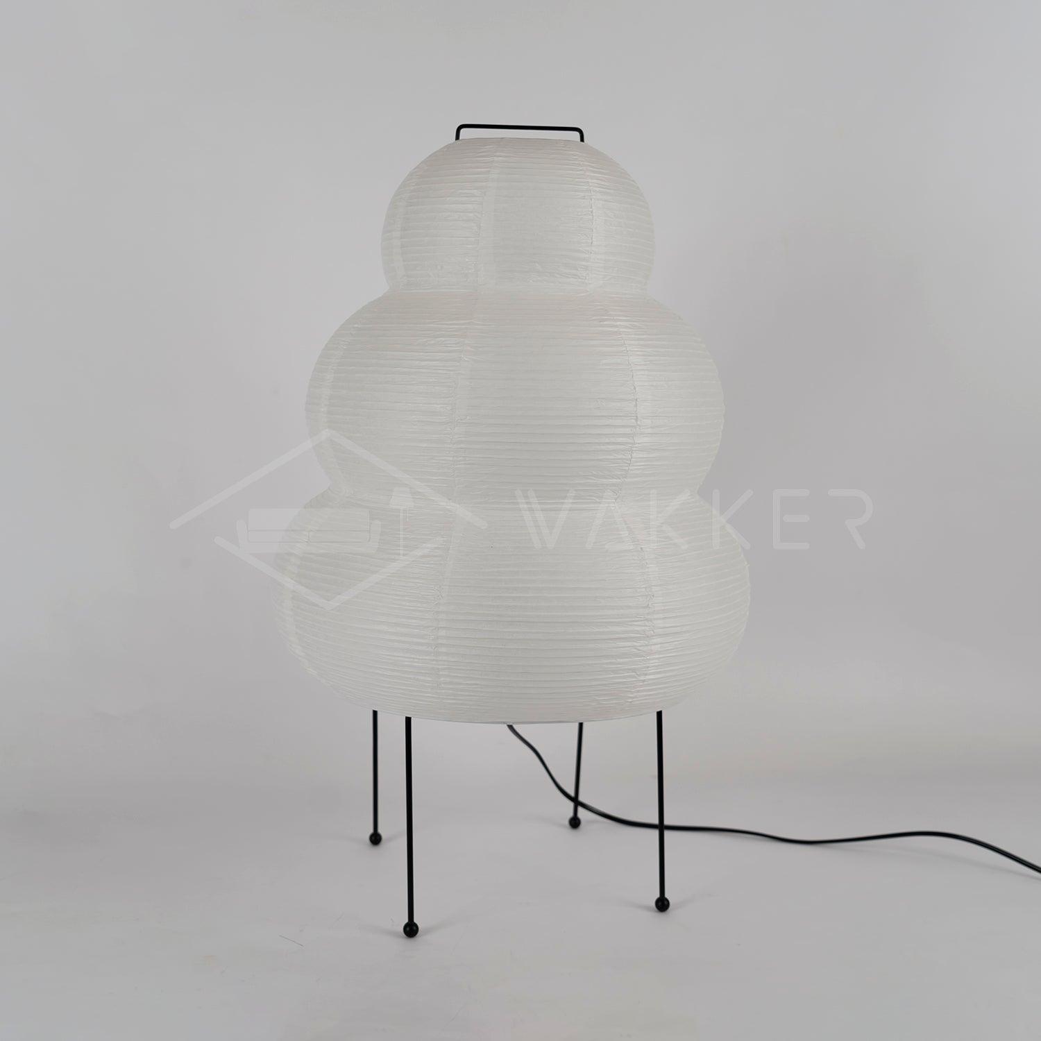 Table Lamp Rice Paper 16.9 in Indoor LED Bedroom Desk Nightstand Light | Thomler