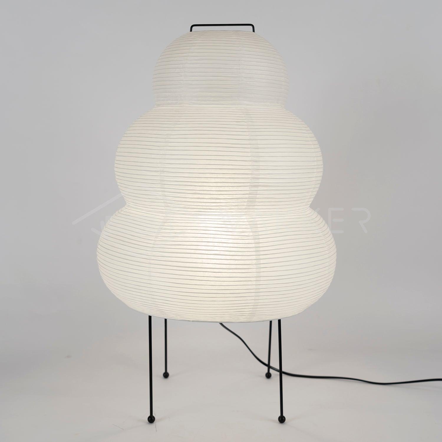 Table Lamp Rice Paper 16.9 in Indoor LED Bedroom Desk Nightstand Light | Thomler