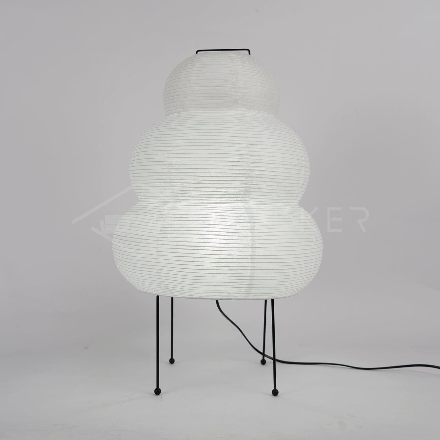Table Lamp Rice Paper 16.9 in Indoor LED Bedroom Desk Nightstand Light | Thomler