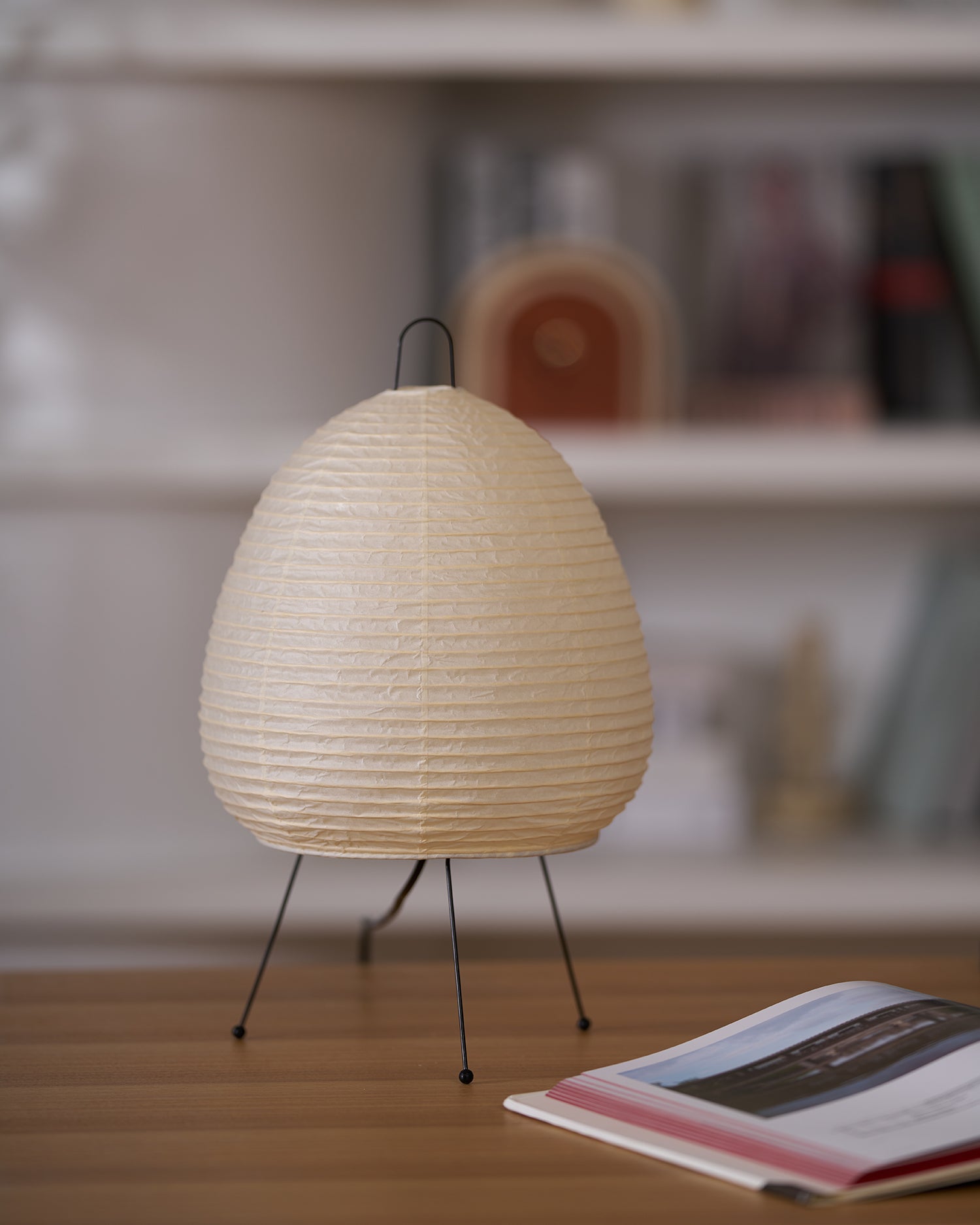 Table Lamp Mulberry Paper 16.9 in Indoor Soft Light White Decorative LED E26 E27 | Thomler