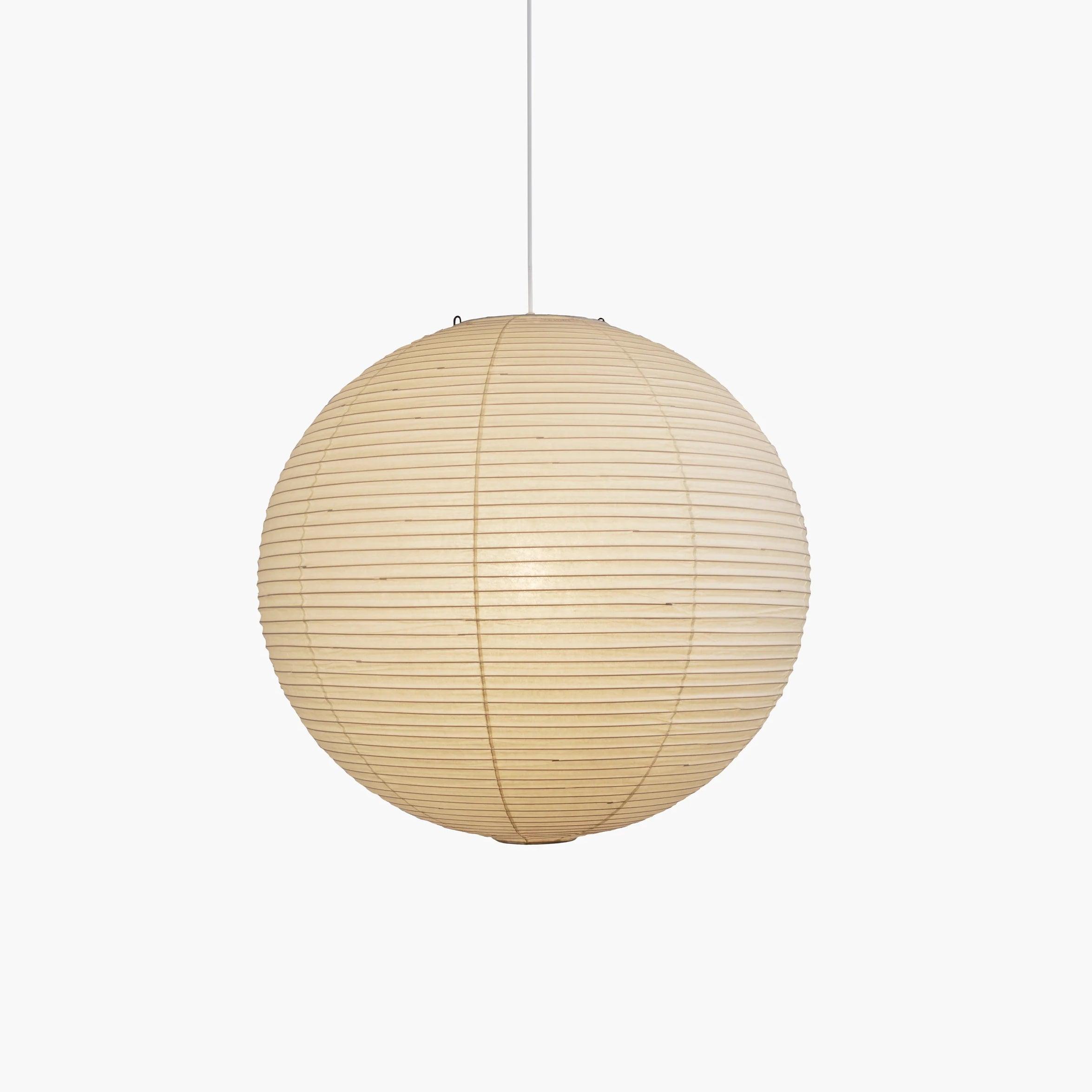Pendant Light Cotton Paper Shade 19.6 in Adjustable Dining Room Kitchen Island Hanging Ceiling Lamp | Thomler