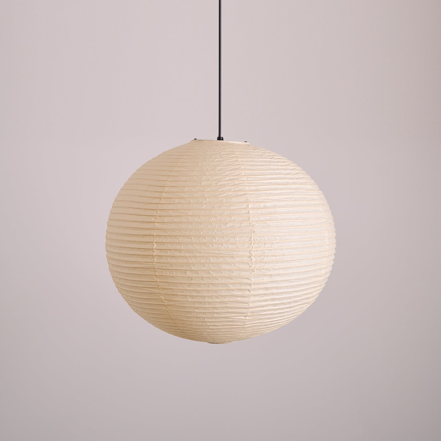 Pendant Light Cotton Paper Shade 19.6 in Adjustable Dining Room Kitchen Island Hanging Ceiling Lamp | Thomler