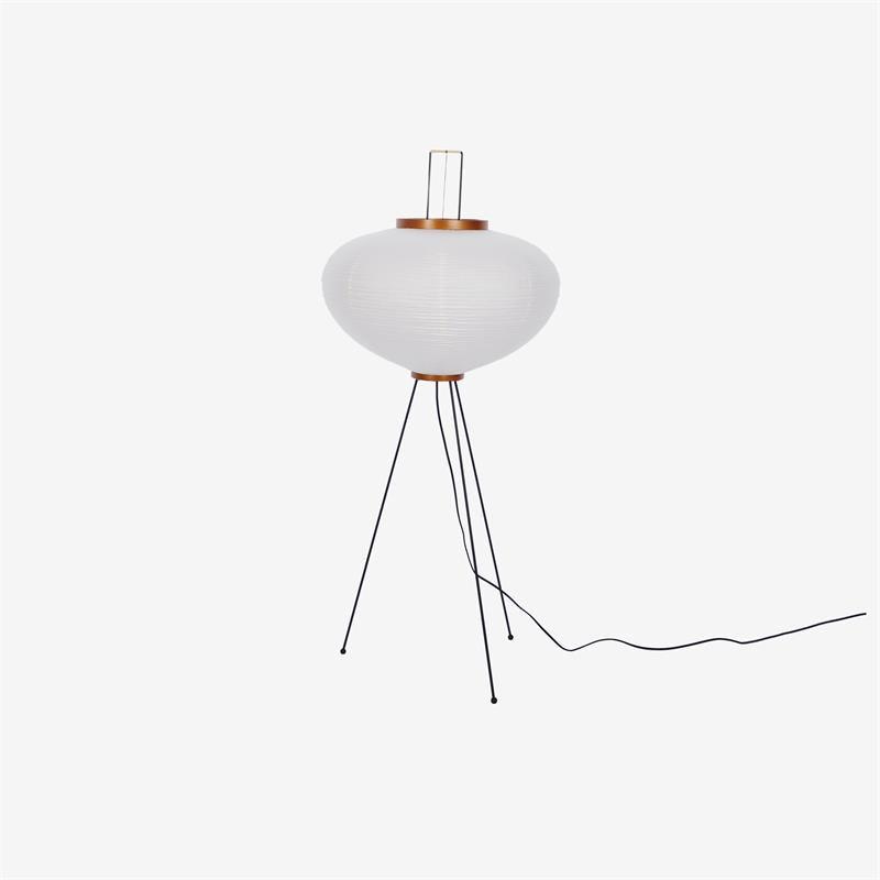 Akari Floor Lamp 47 in Mulberry Paper White Indoor Ambient Lighting Decorative Sculpture | Thomler