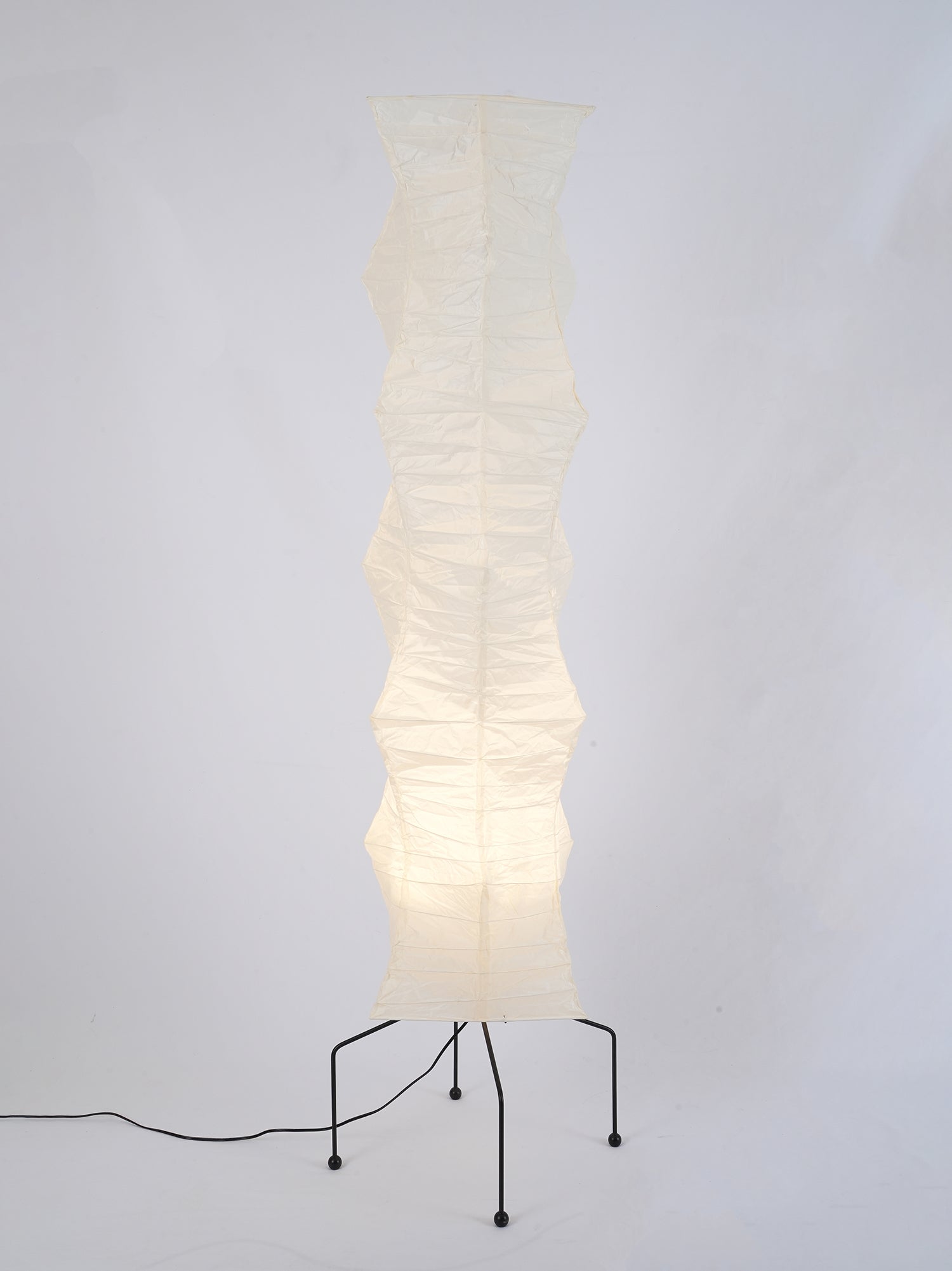 Akari Floor Lamp 47 in Mulberry Paper White Indoor Ambient Lighting Decorative Sculpture | Thomler