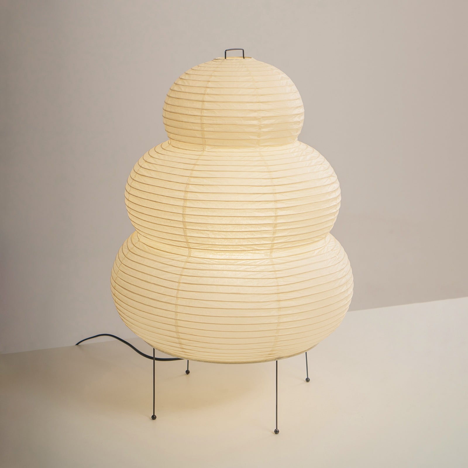 Table Lamp Rice Paper 16.9 in Indoor LED Bedroom Desk Nightstand Light | Thomler
