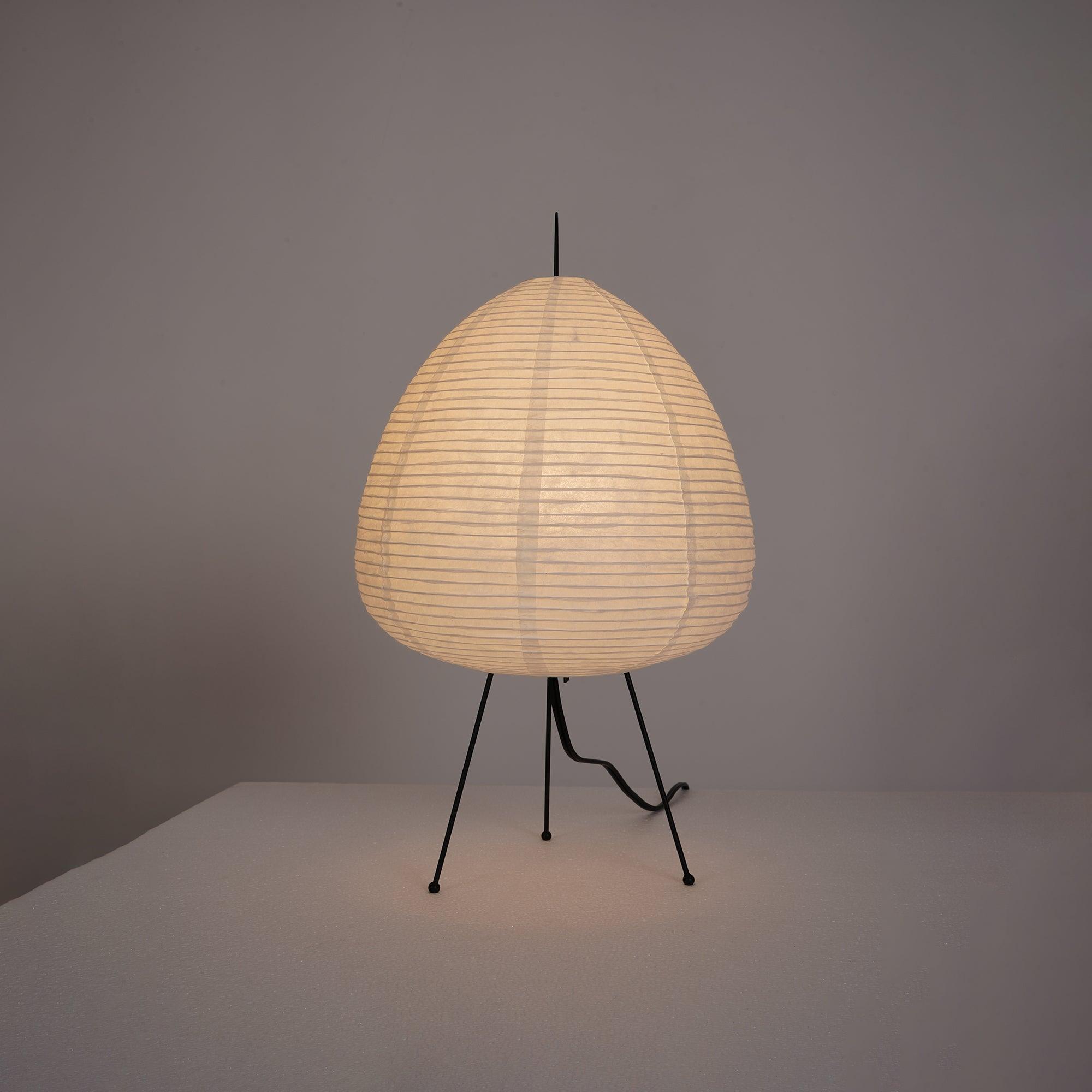 Table Lamp Rice Paper 16.9 in Indoor LED Bedroom Desk Nightstand Light | Thomler