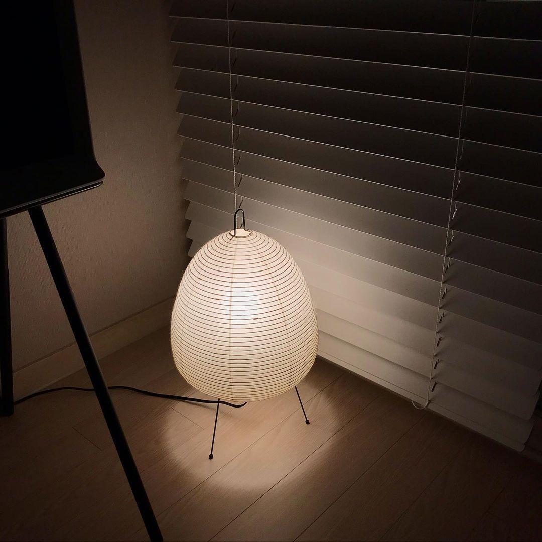 Table Lamp Rice Paper 16.9 in Indoor LED Bedroom Desk Nightstand Light | Thomler