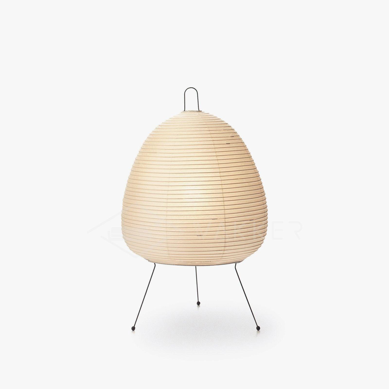 Table Lamp Rice Paper 16.9 in Indoor LED Bedroom Desk Nightstand Light | Thomler
