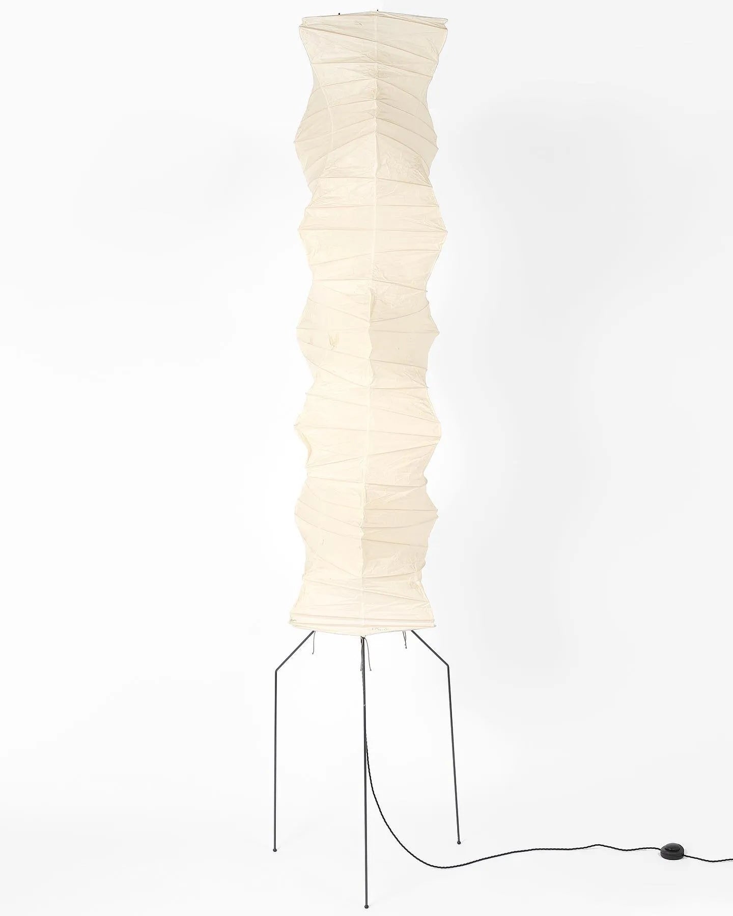 Akari Floor Lamp 47 in Mulberry Paper White Indoor Ambient Lighting Decorative Sculpture | Thomler