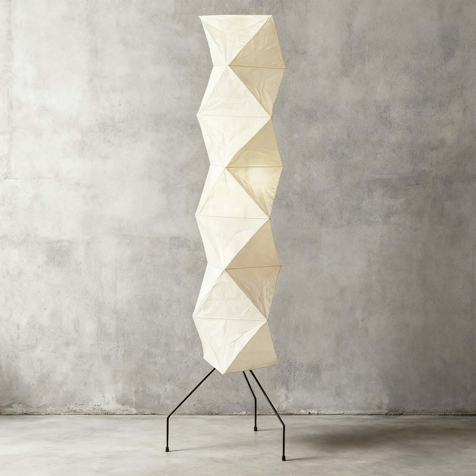 Floor Lamp Rice Paper Shade 74 in Soft Ambient Living Room Bedroom Lighting Japanese Style Standing Light | Thomler