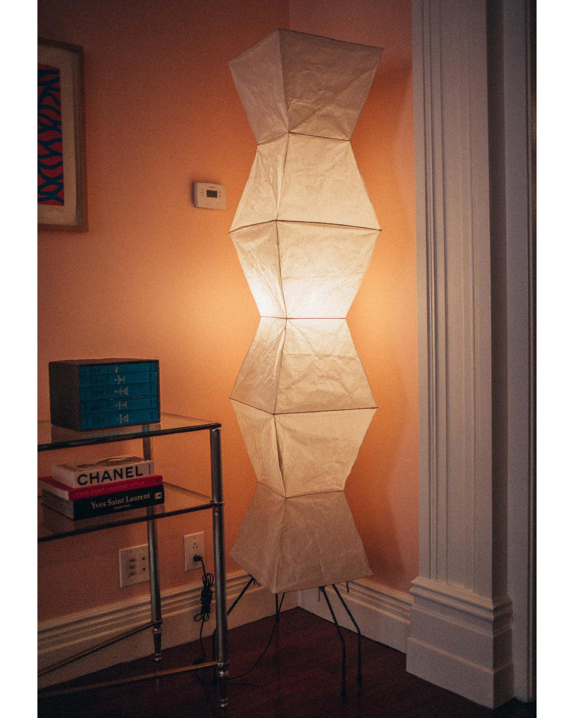 Akari Floor Lamp 47 in Mulberry Paper White Indoor Ambient Lighting Decorative Sculpture | Thomler