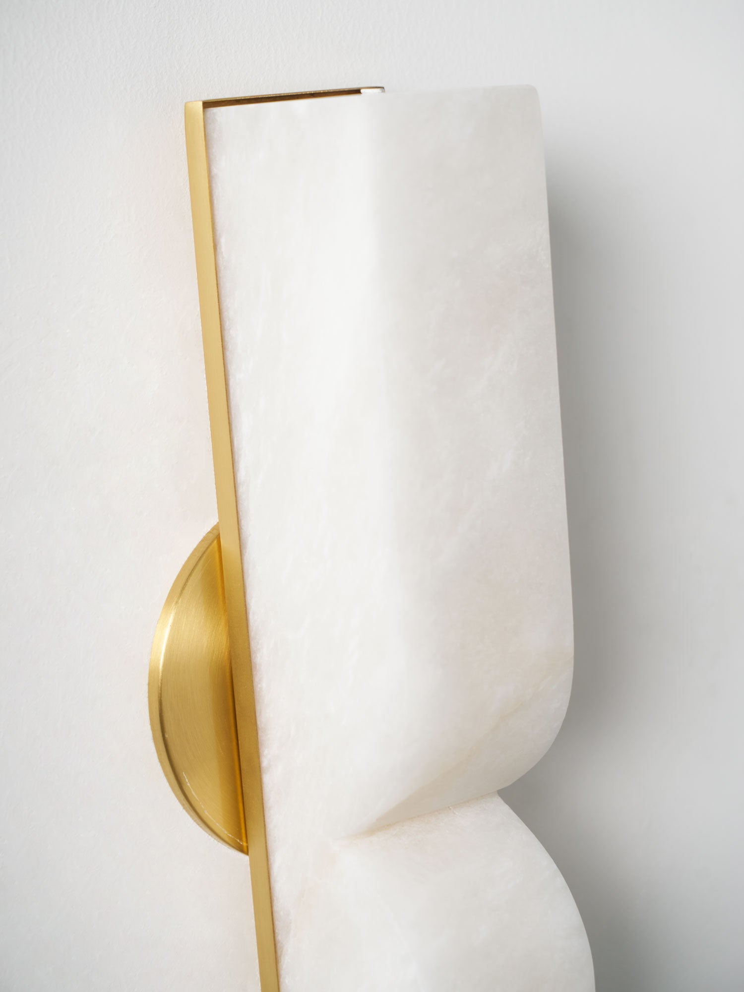 Wall Sconce Alabaster 13.8 in LED Indoor Lighting Gold Black Modern Home Bedroom Living Room Decorative Accent | Thomler