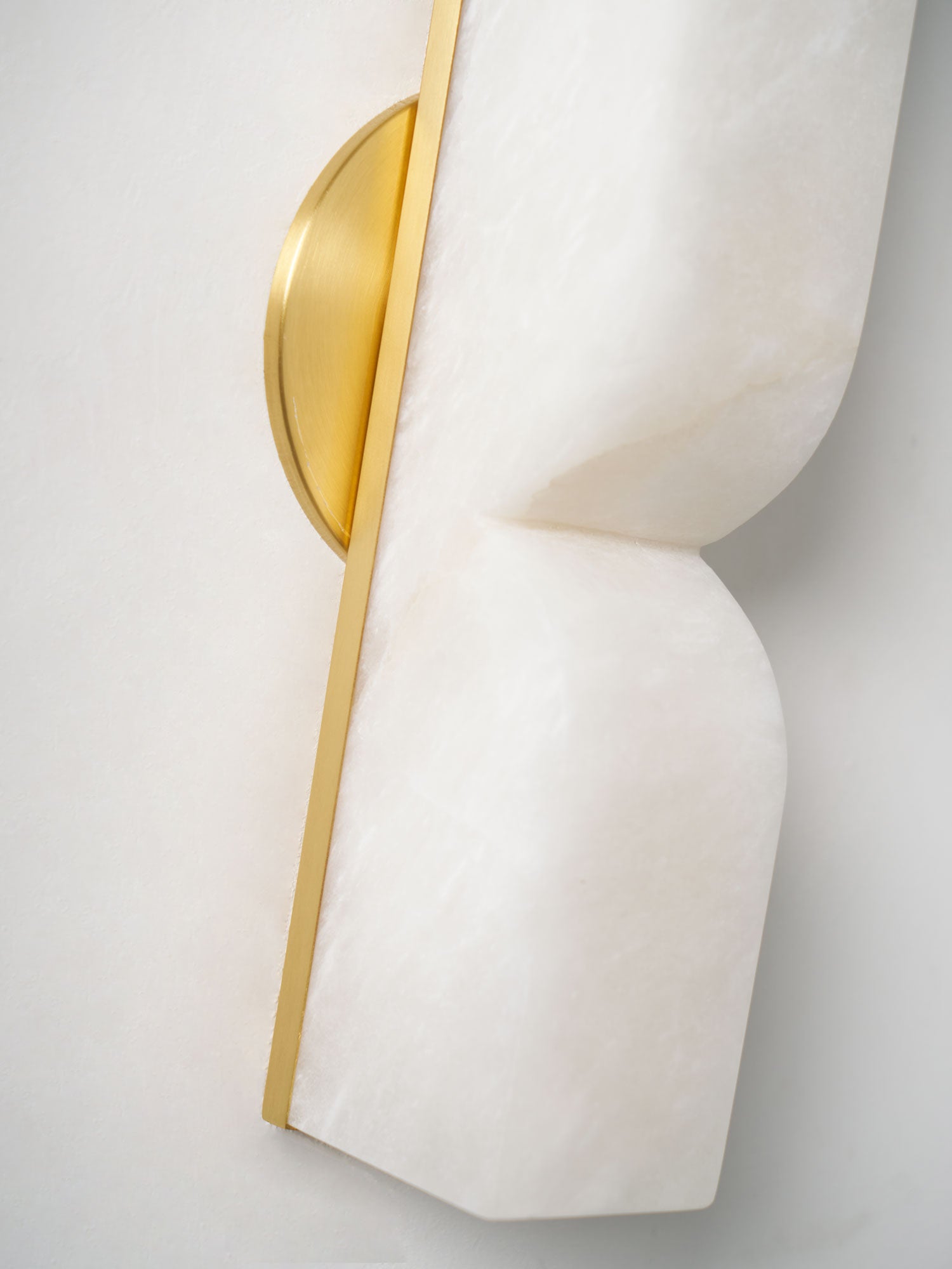 Wall Sconce Alabaster 13.8 in LED Indoor Lighting Gold Black Modern Home Bedroom Living Room Decorative Accent | Thomler