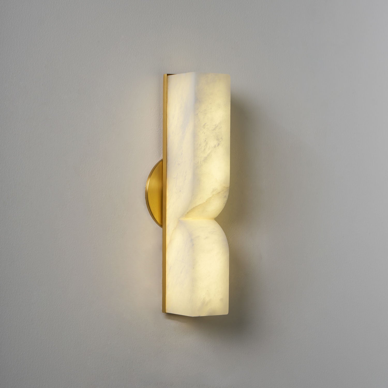 Wall Sconce Alabaster 13.8 in LED Indoor Lighting Gold Black Modern Home Bedroom Living Room Decorative Accent | Thomler