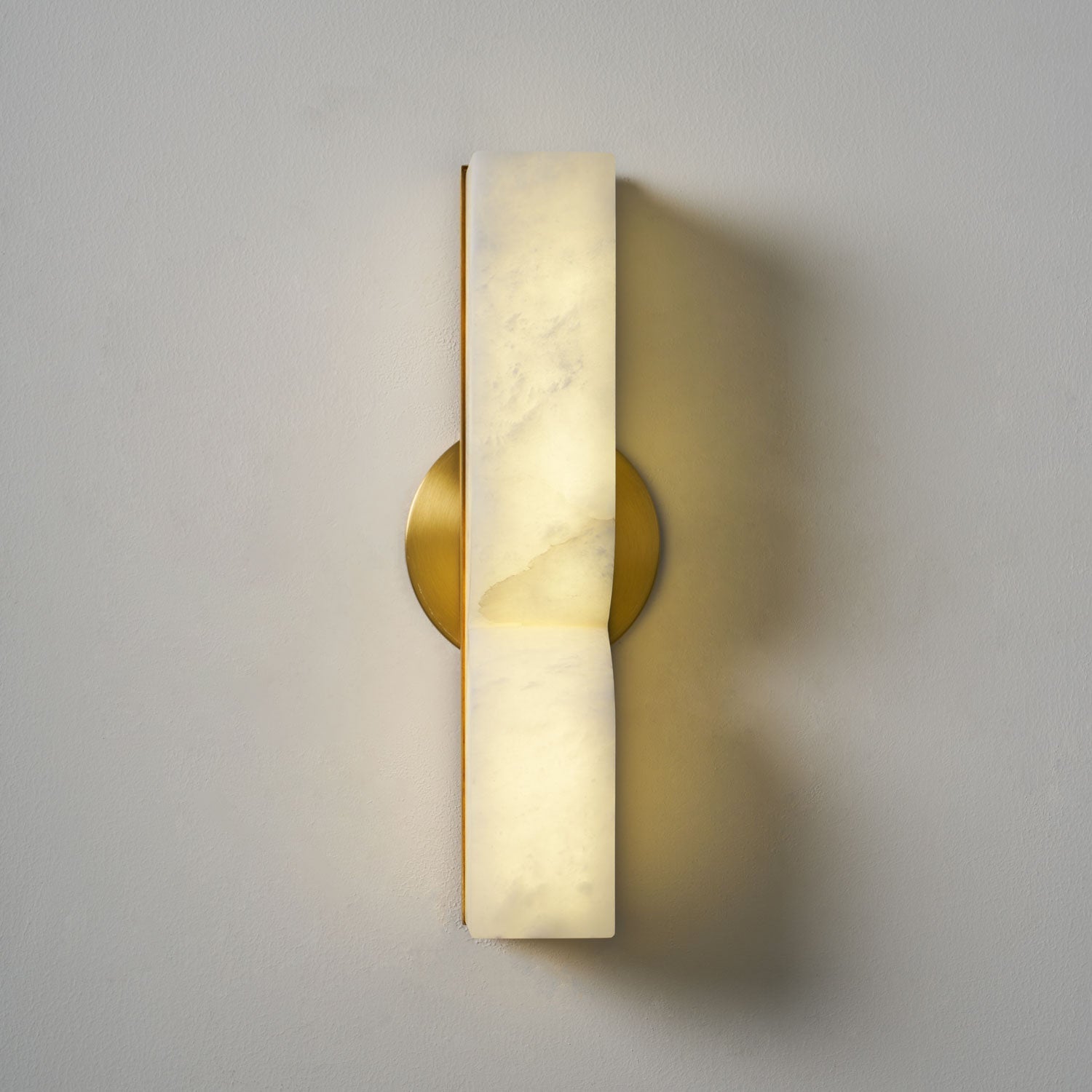 Wall Sconce Alabaster 13.8 in LED Indoor Lighting Gold Black Modern Home Bedroom Living Room Decorative Accent | Thomler