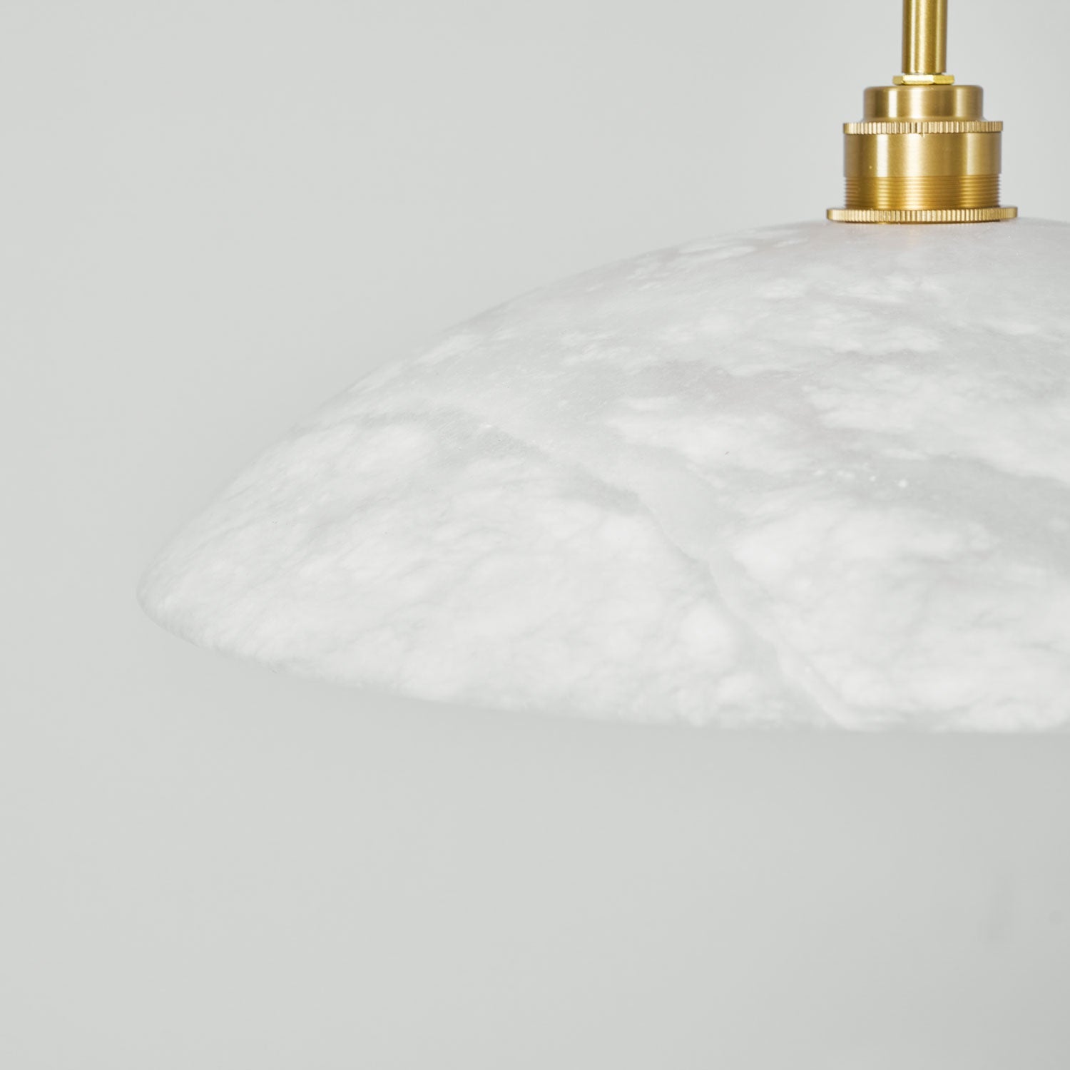 Pendant Light Alabaster Dome 15.7 in White Indoor Ceiling Kitchen Dining Room Hanging Fixture | Thomler