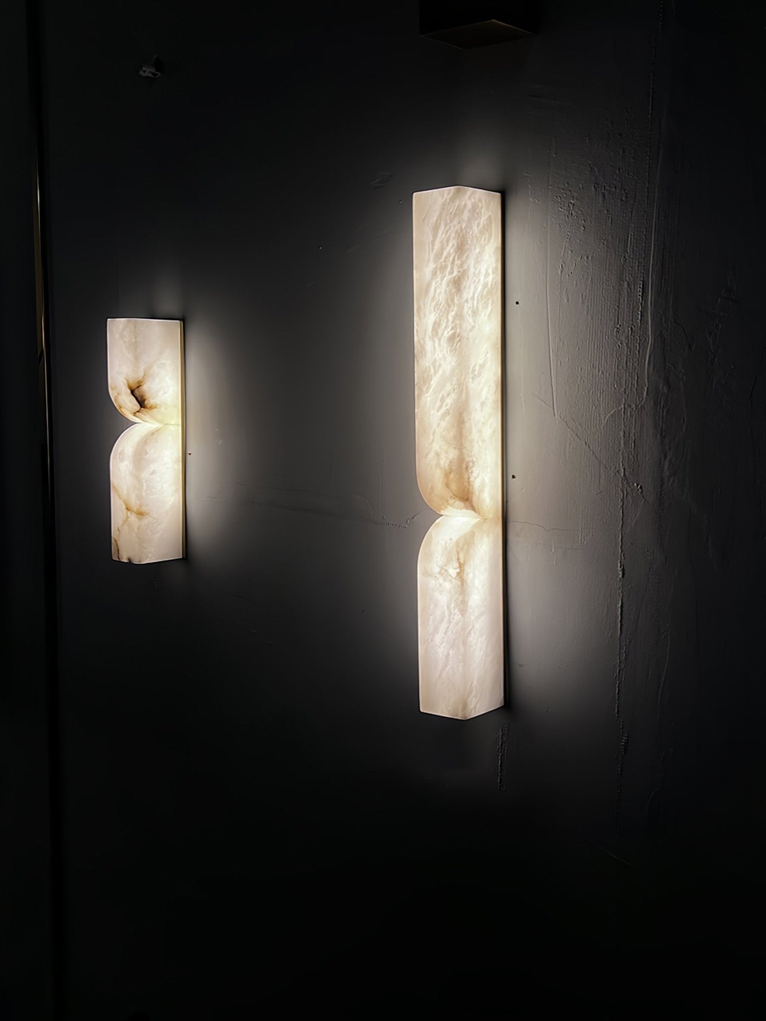 Wall Sconce Alabaster 13.8 in LED Indoor Lighting Gold Black Modern Home Bedroom Living Room Decorative Accent | Thomler
