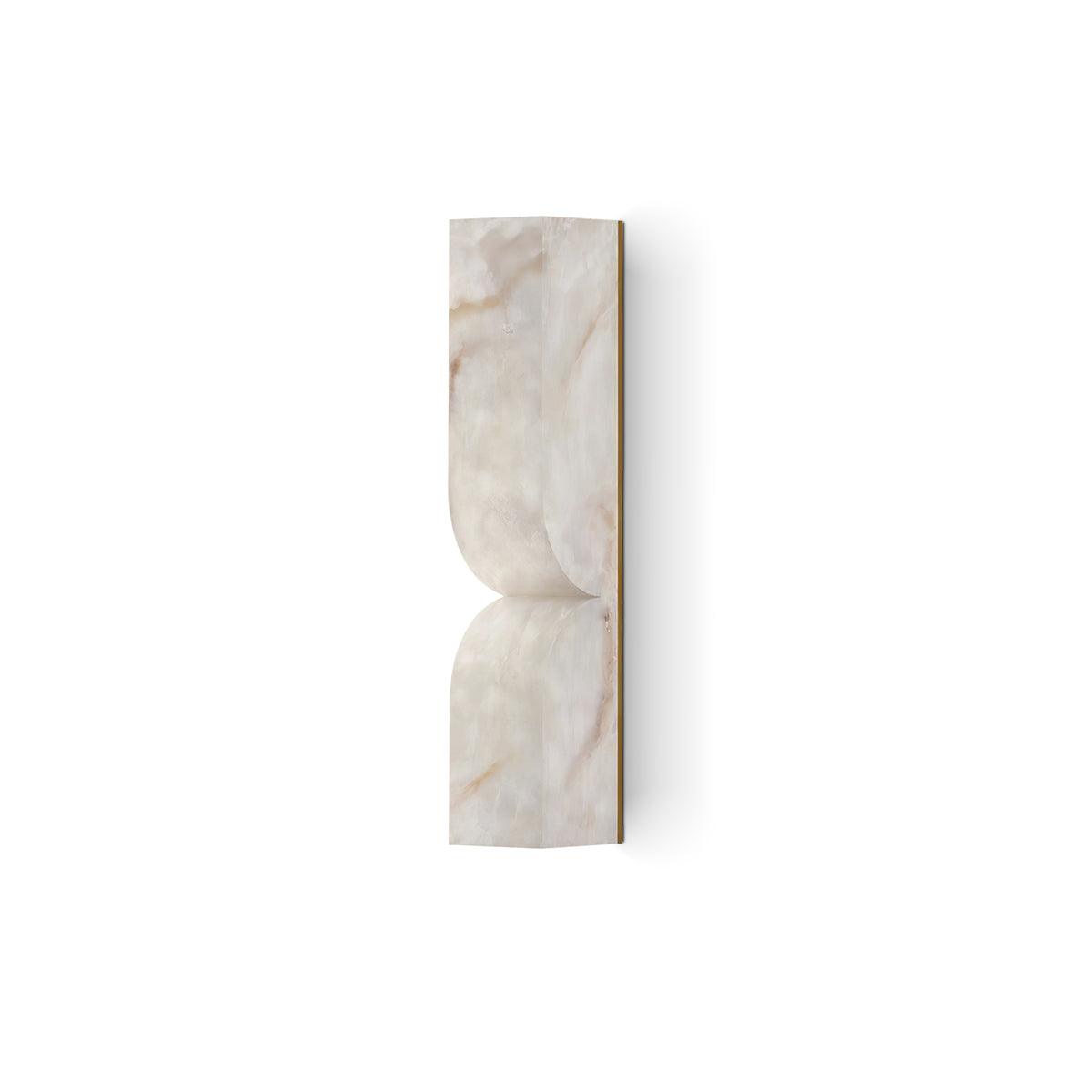 Wall Sconce Alabaster 13.8 in LED Indoor Lighting Gold Black Modern Home Bedroom Living Room Decorative Accent | Thomler