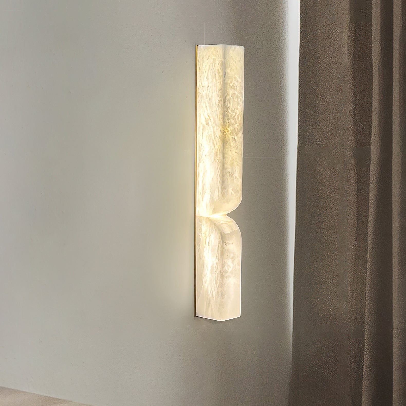 Wall Sconce Alabaster 13.8 in LED Indoor Lighting Gold Black Modern Home Bedroom Living Room Decorative Accent | Thomler