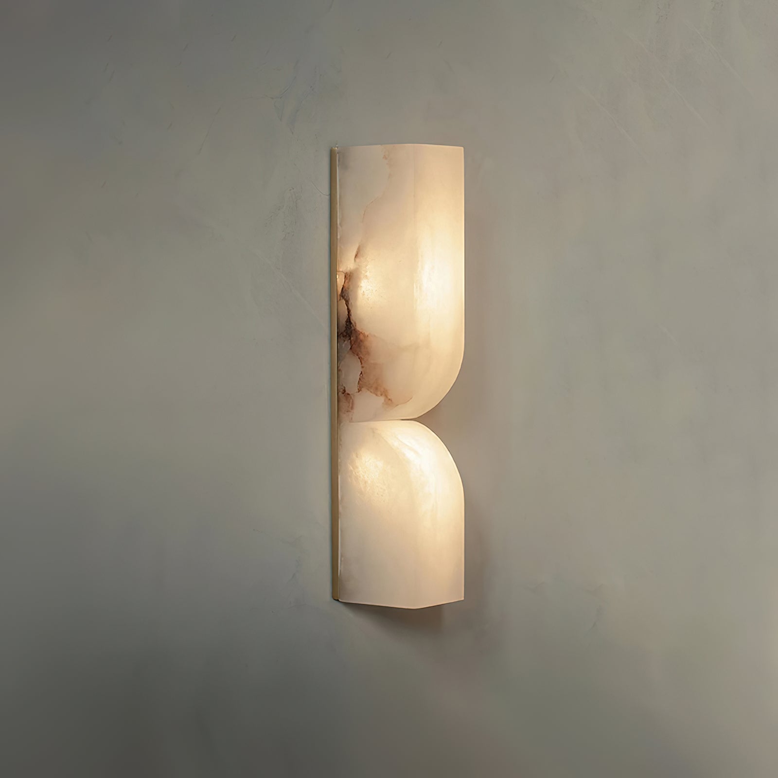 Wall Sconce Alabaster 13.8 in LED Indoor Lighting Gold Black Modern Home Bedroom Living Room Decorative Accent | Thomler