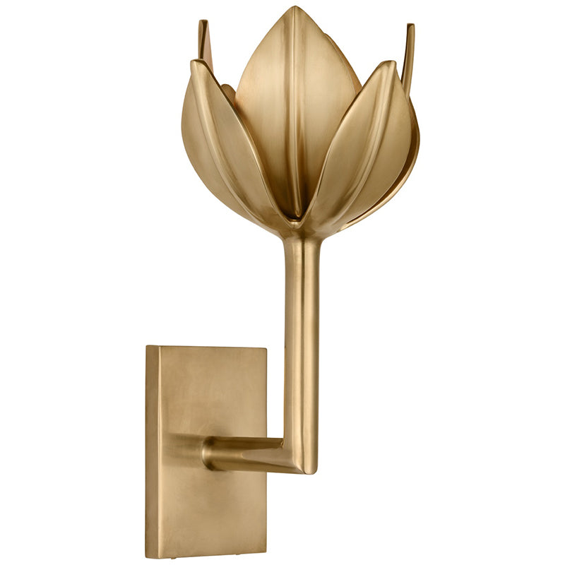 Wall Lamp Metal Flower 11 in Indoor Bedroom Dining Decorative Sconce Floral Sculptural Accent Lighting Fixture | Thomler